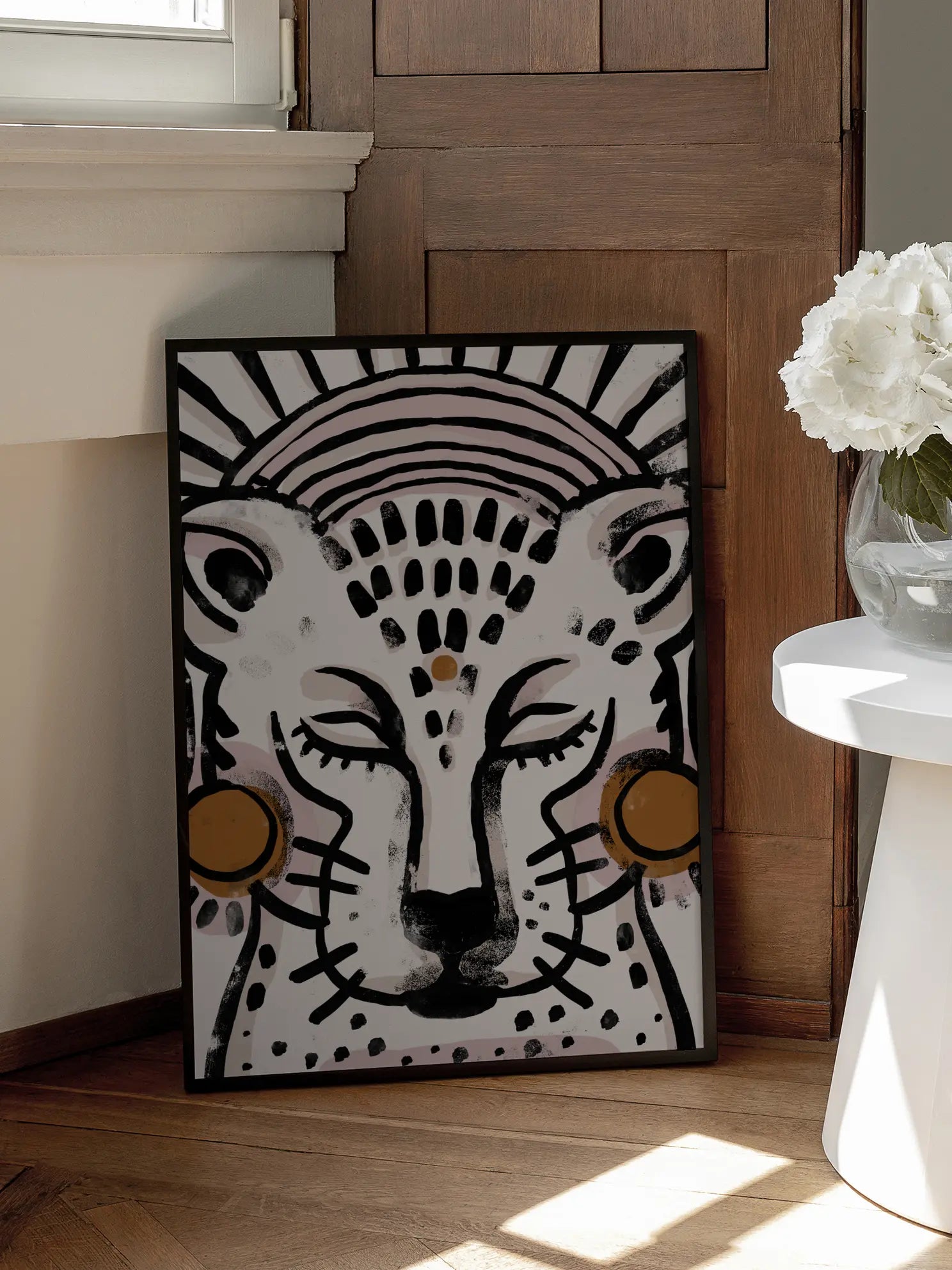 Leopard Illustration Poster