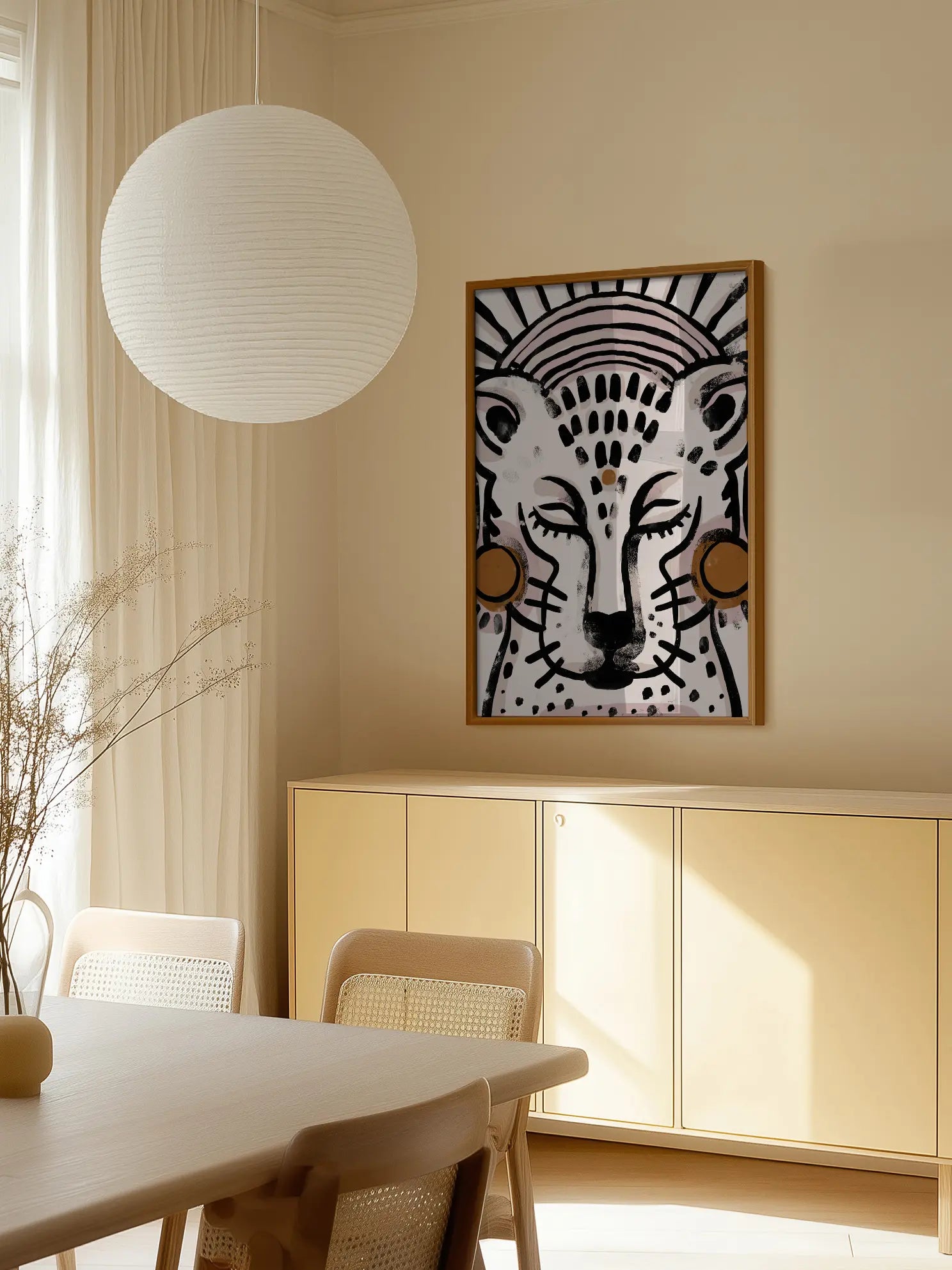 Leopard Illustration Poster