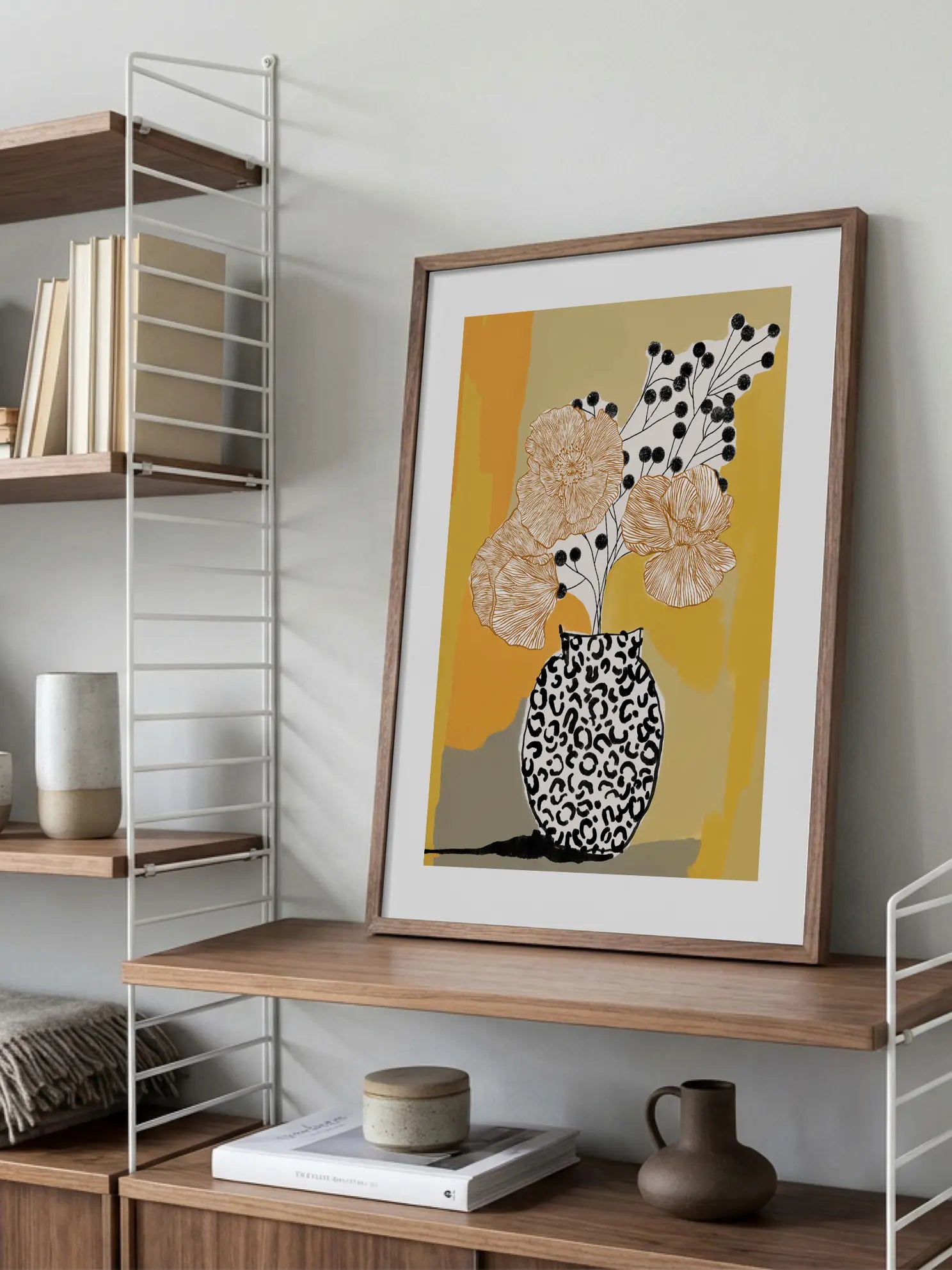 Leopard Vase Poster