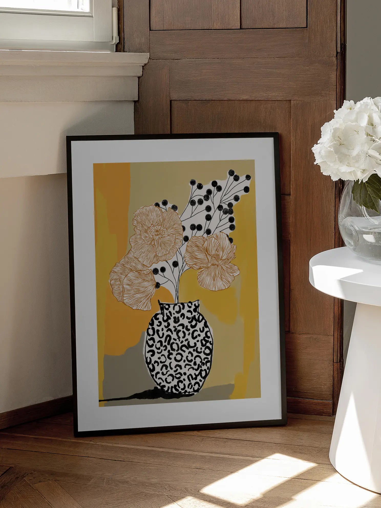 Leopard Vase Poster