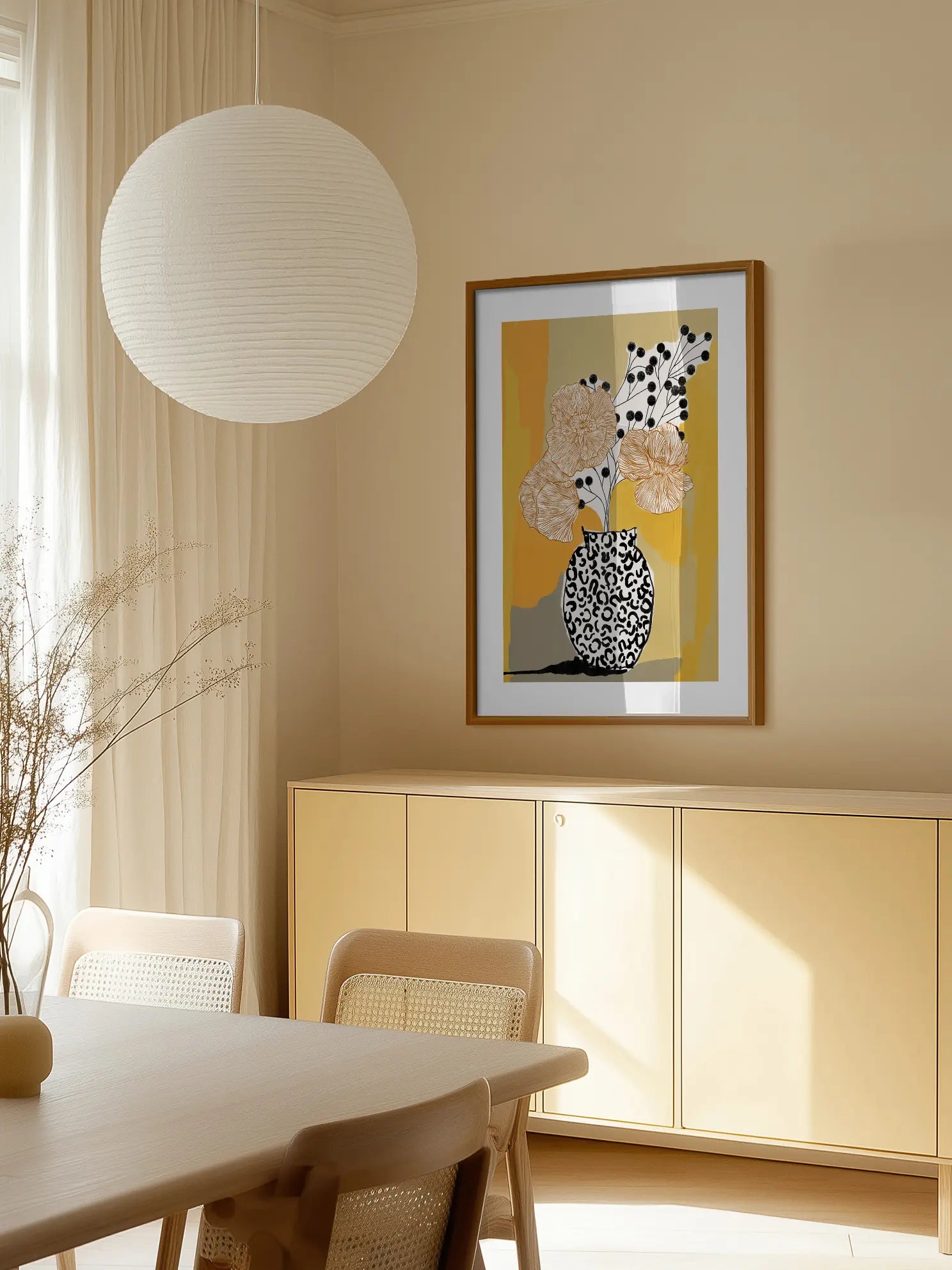 Leopard Vase Poster