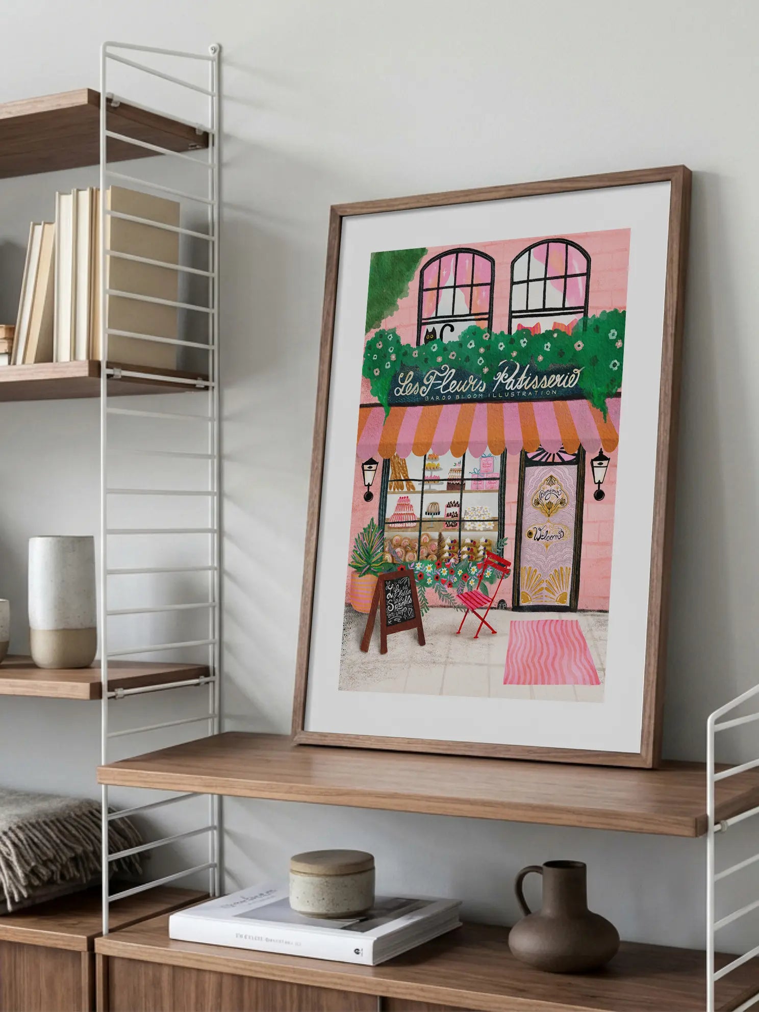 Les Fleurs Patisserie Poster
