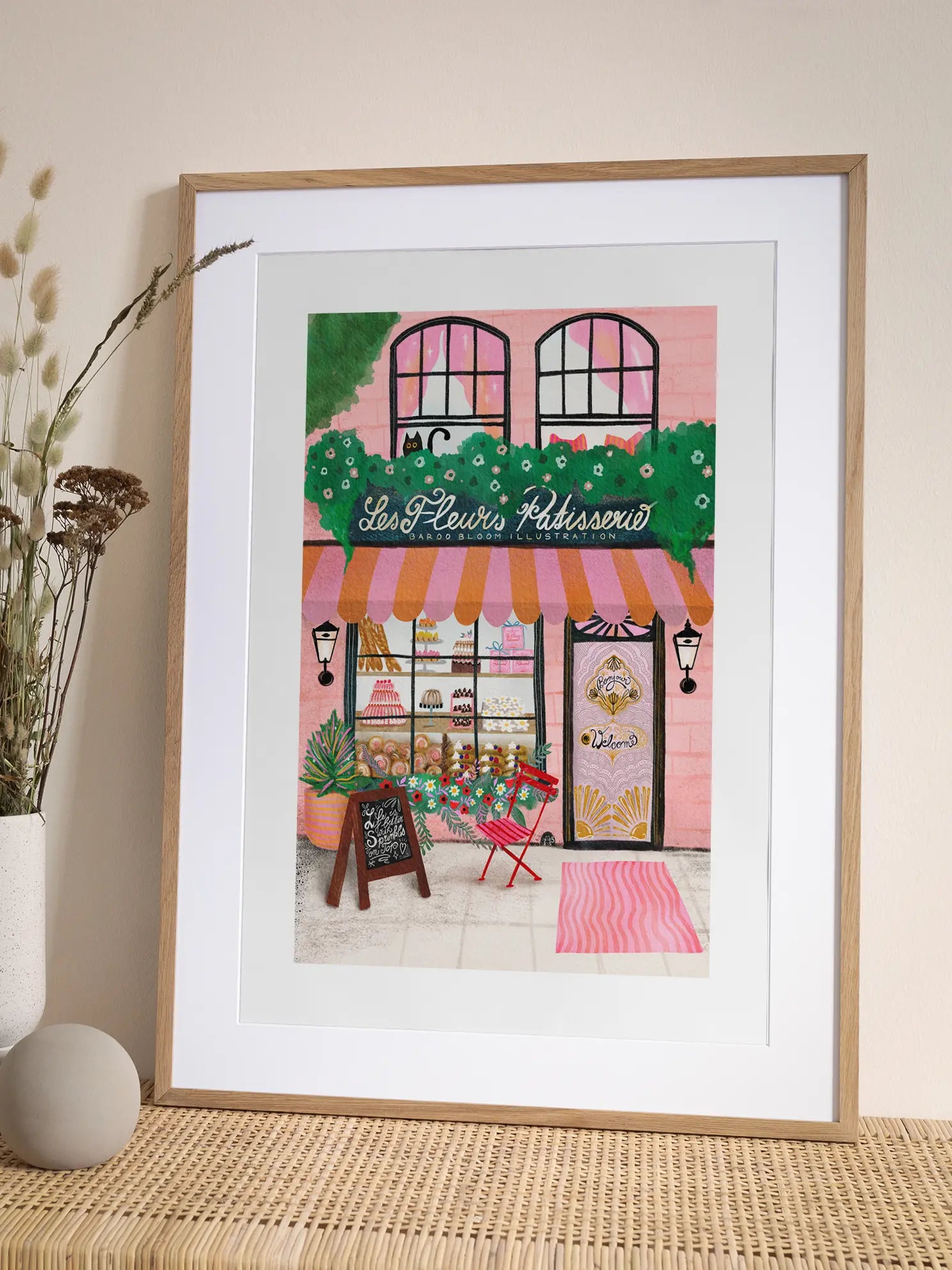 Les Fleurs Patisserie Poster
