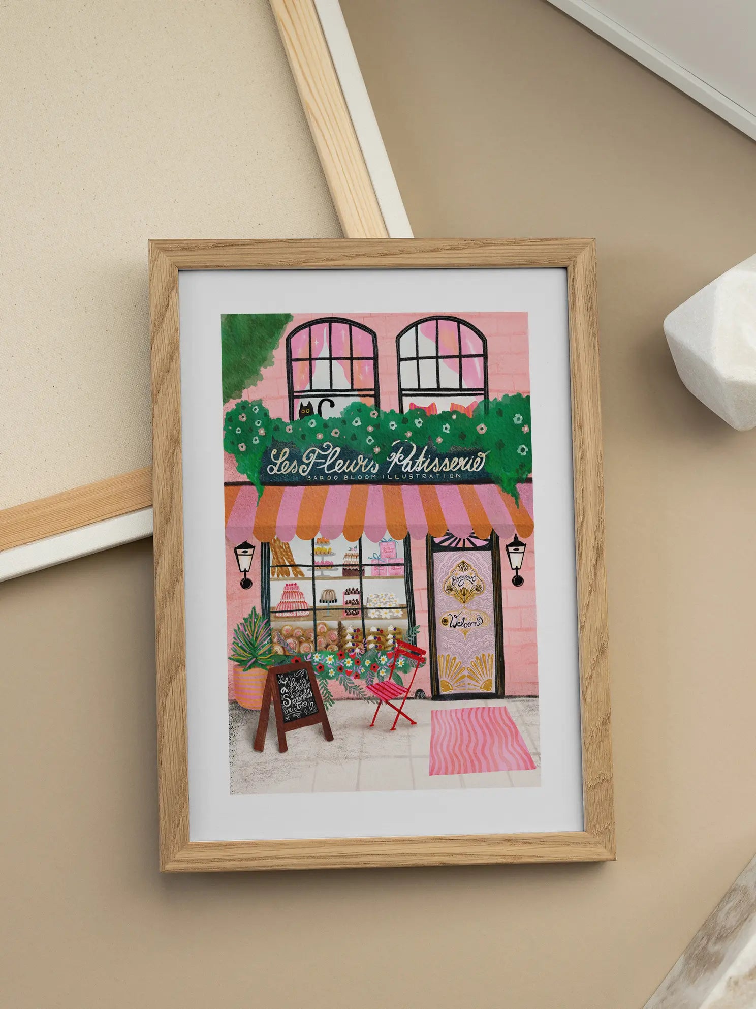 Les Fleurs Patisserie Poster