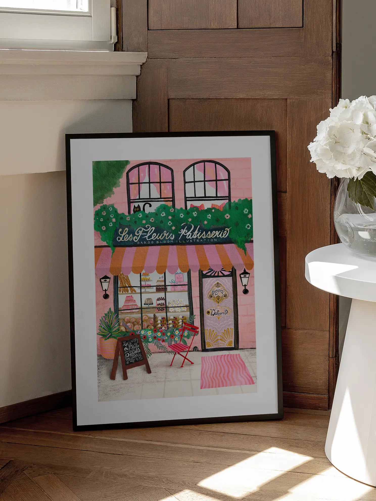 Les Fleurs Patisserie Poster