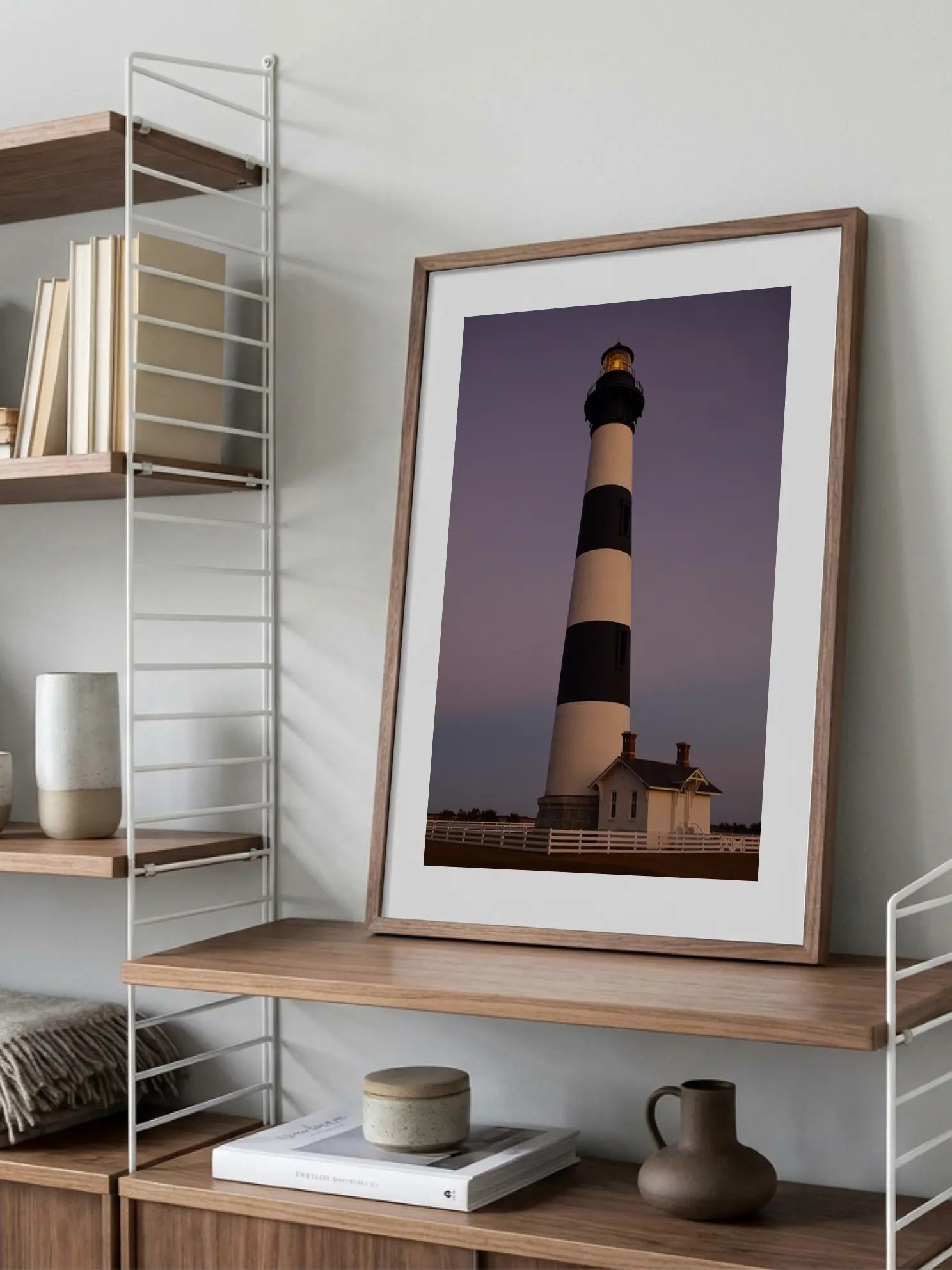 Lighthouse in Twilight Poster