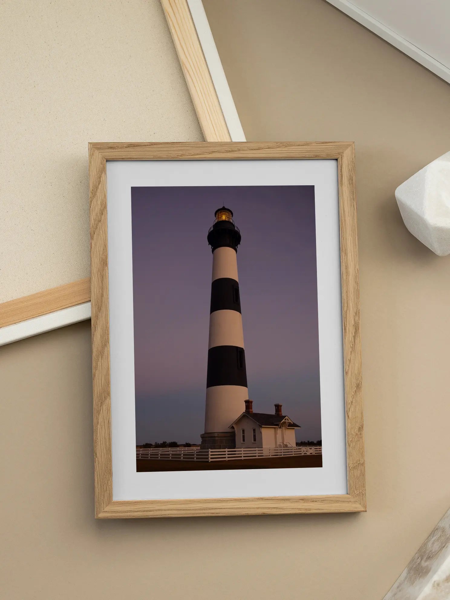 Lighthouse in Twilight Poster
