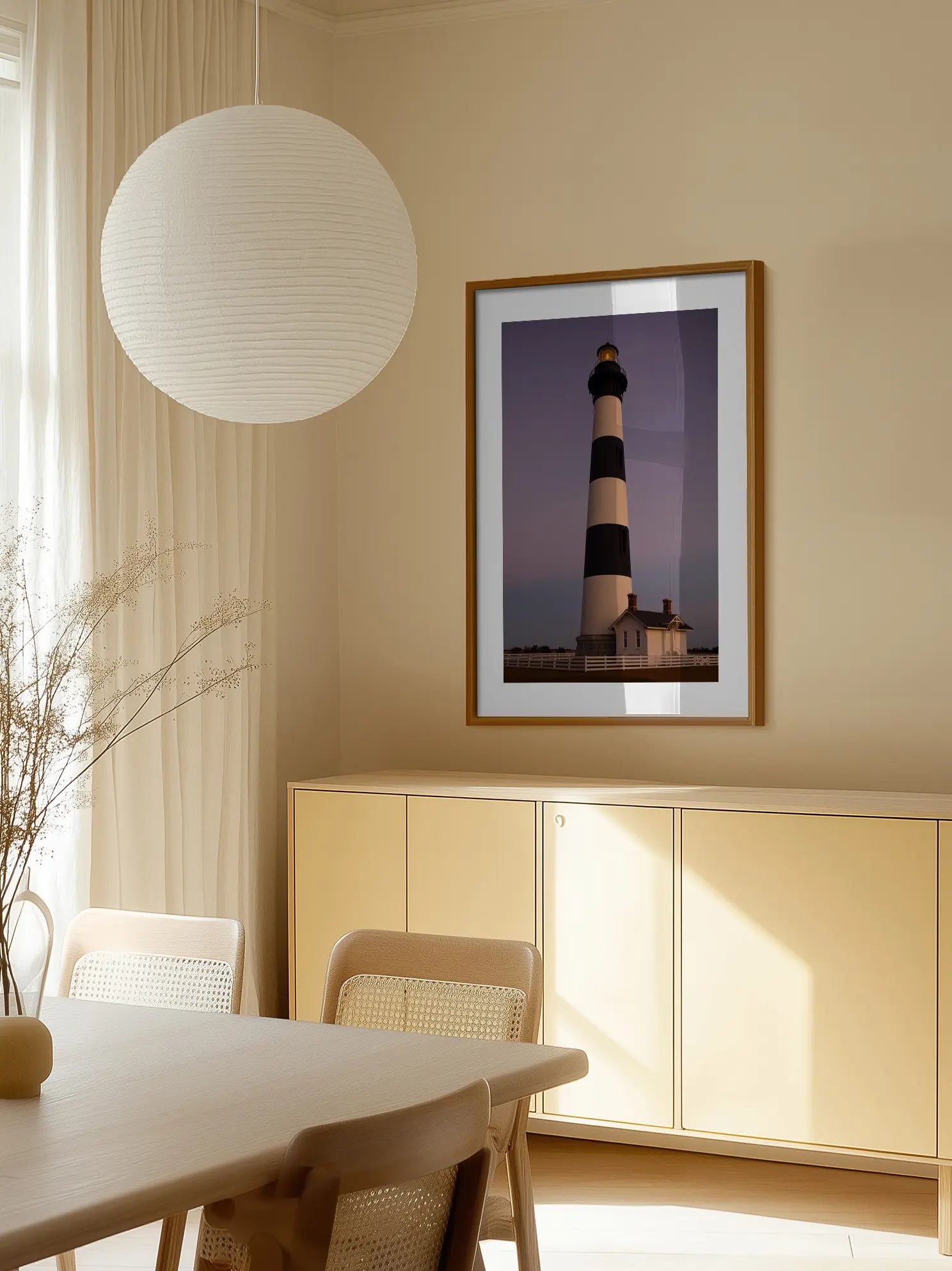 Lighthouse in Twilight Poster