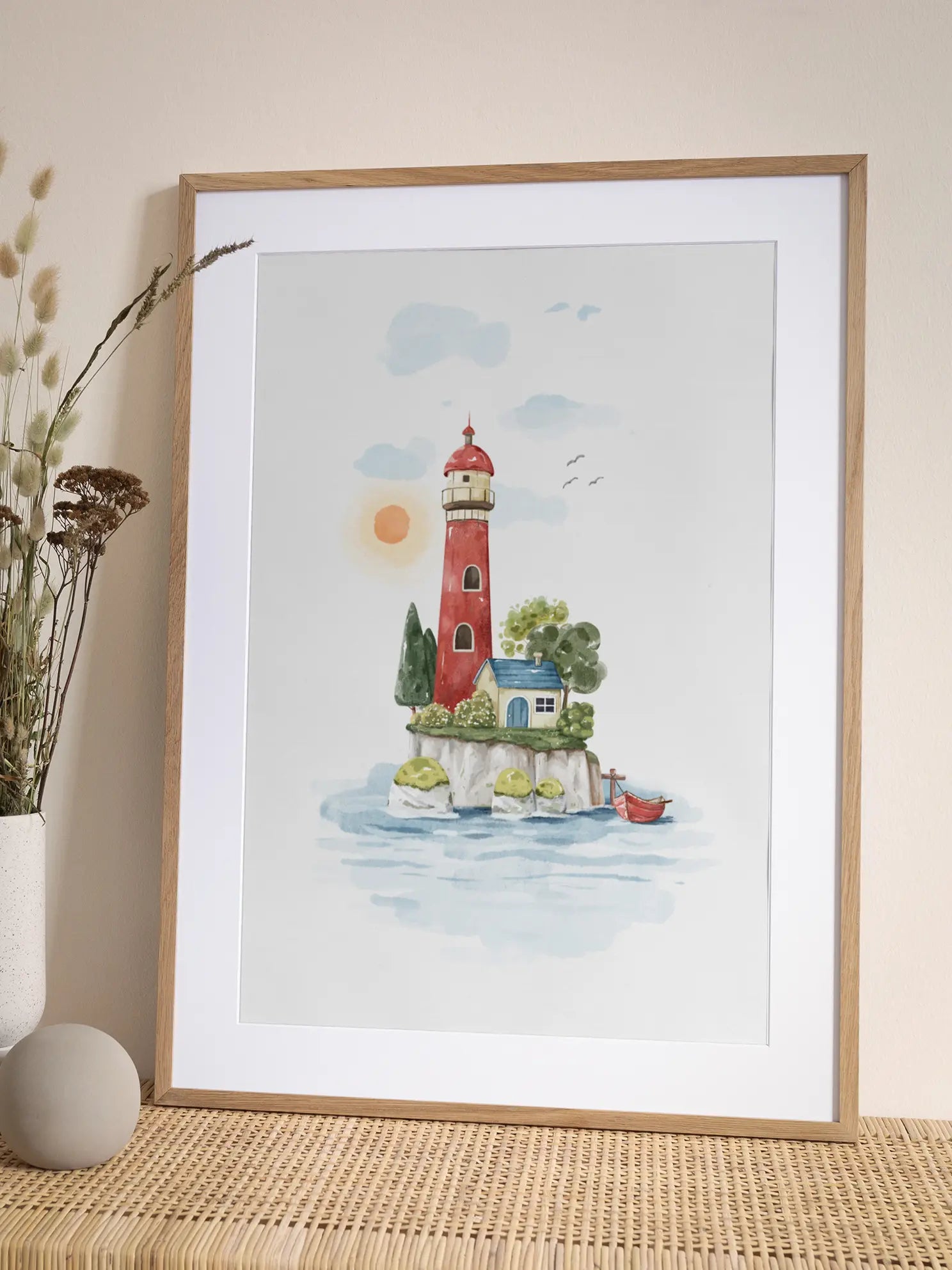 Lighthouse Island Poster