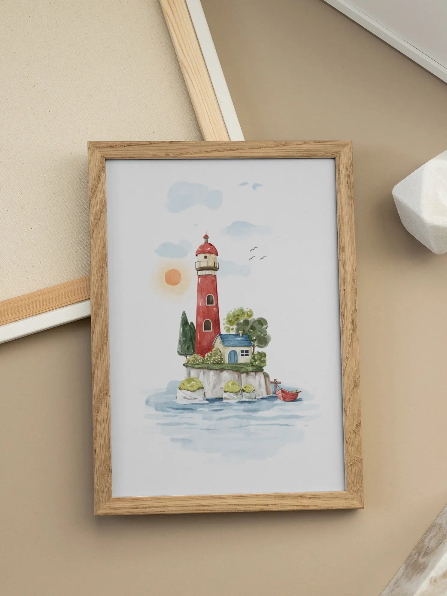 Lighthouse Island Poster