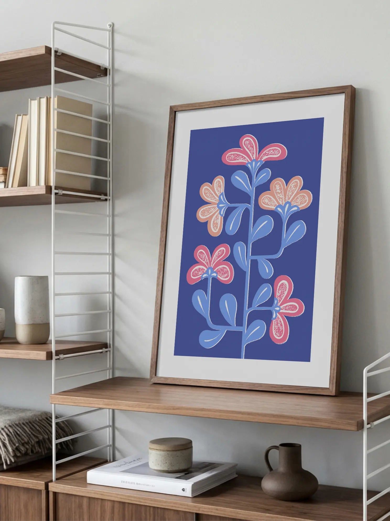 Lila Flower Poster