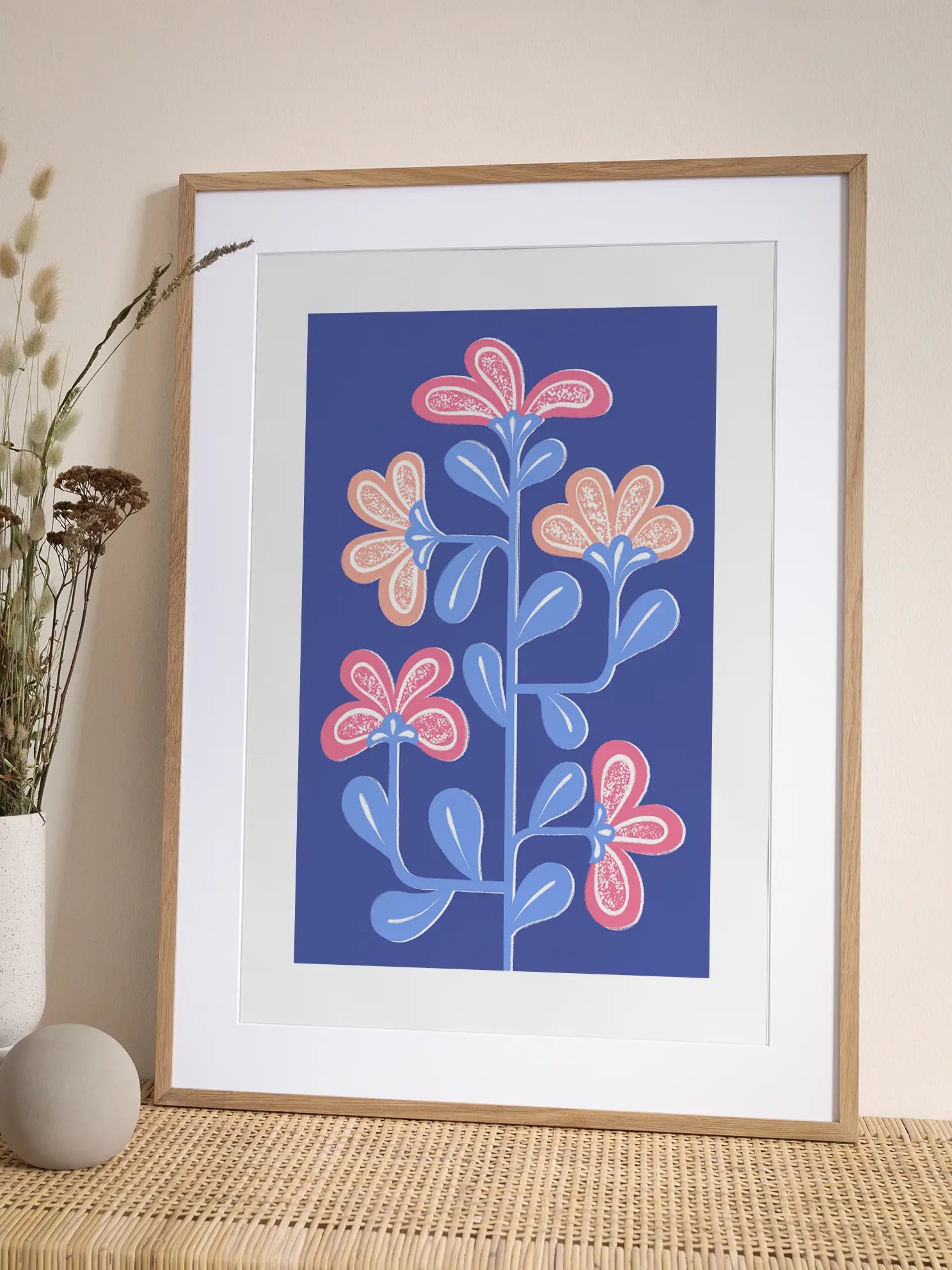 Lila Flower Poster