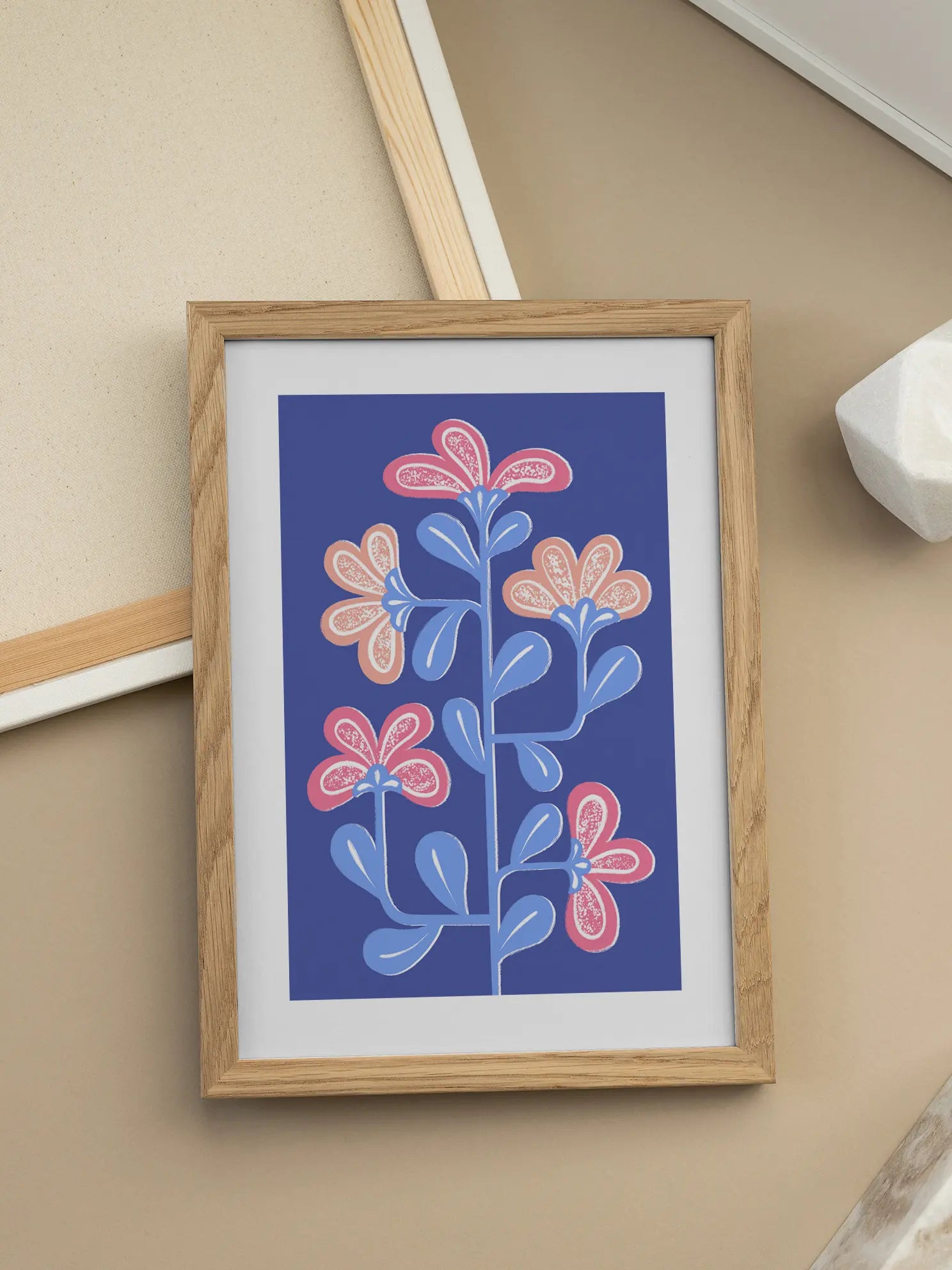 Lila Flower Poster