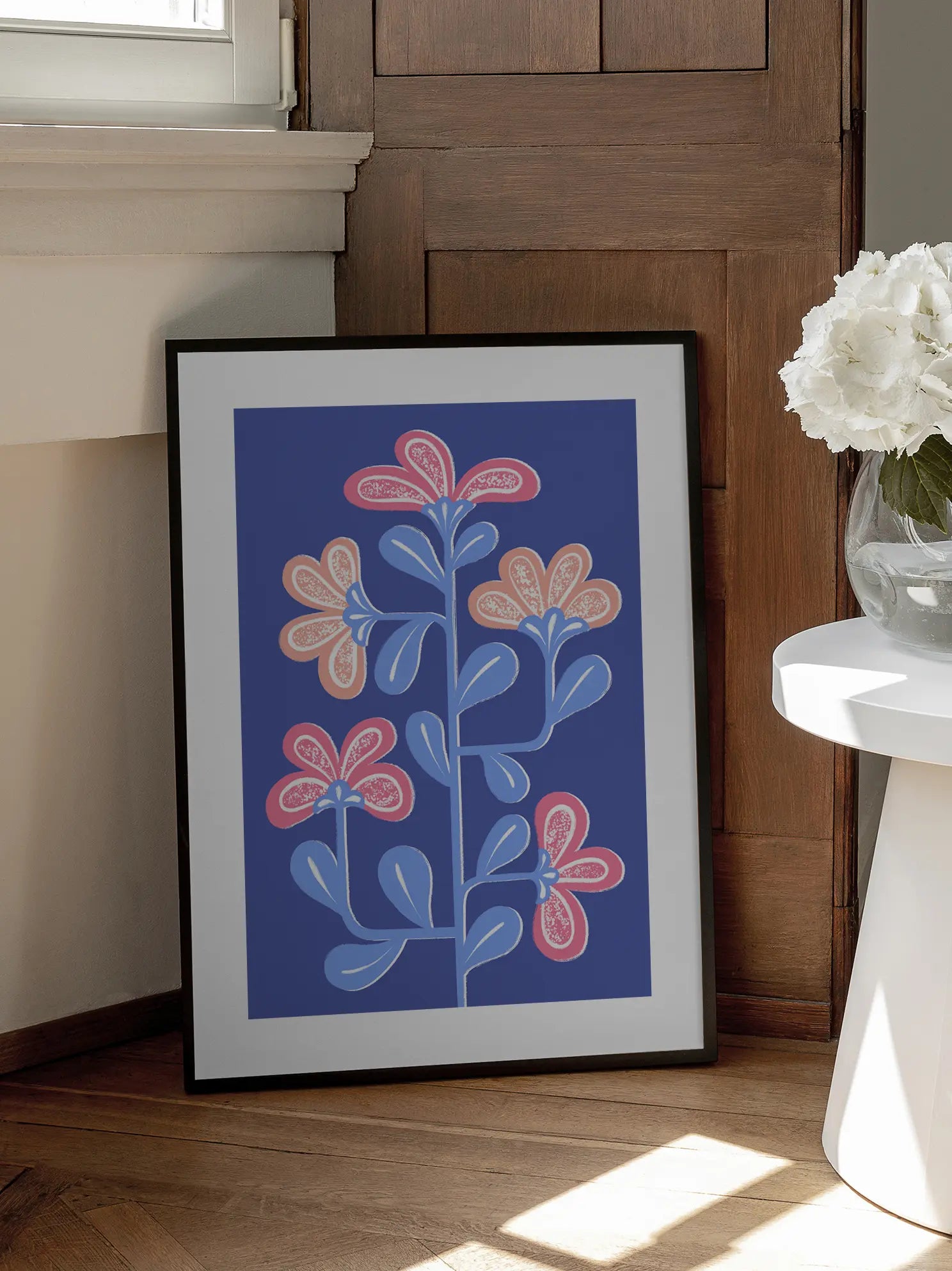 Lila Flower Poster