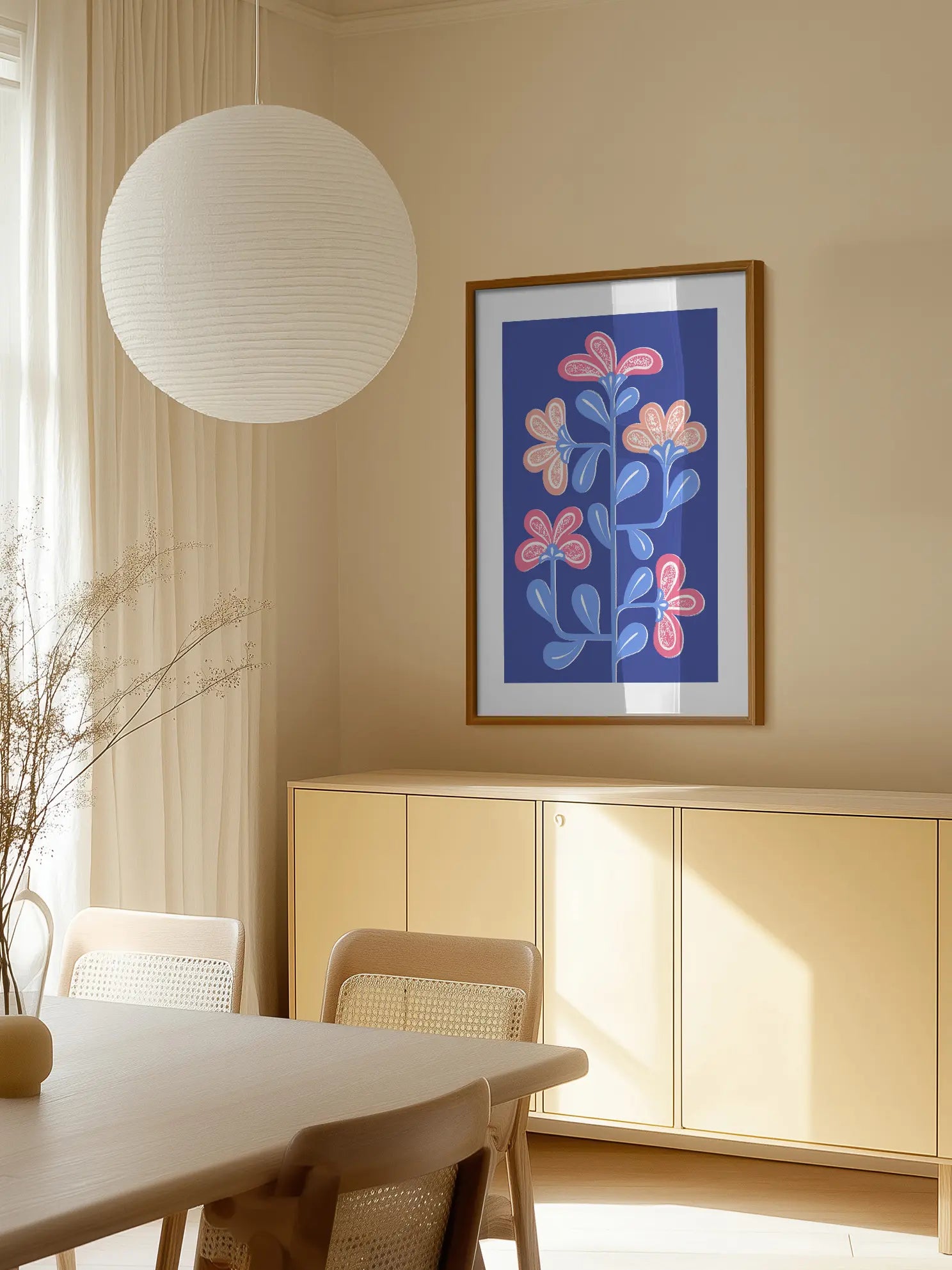 Lila Flower Poster