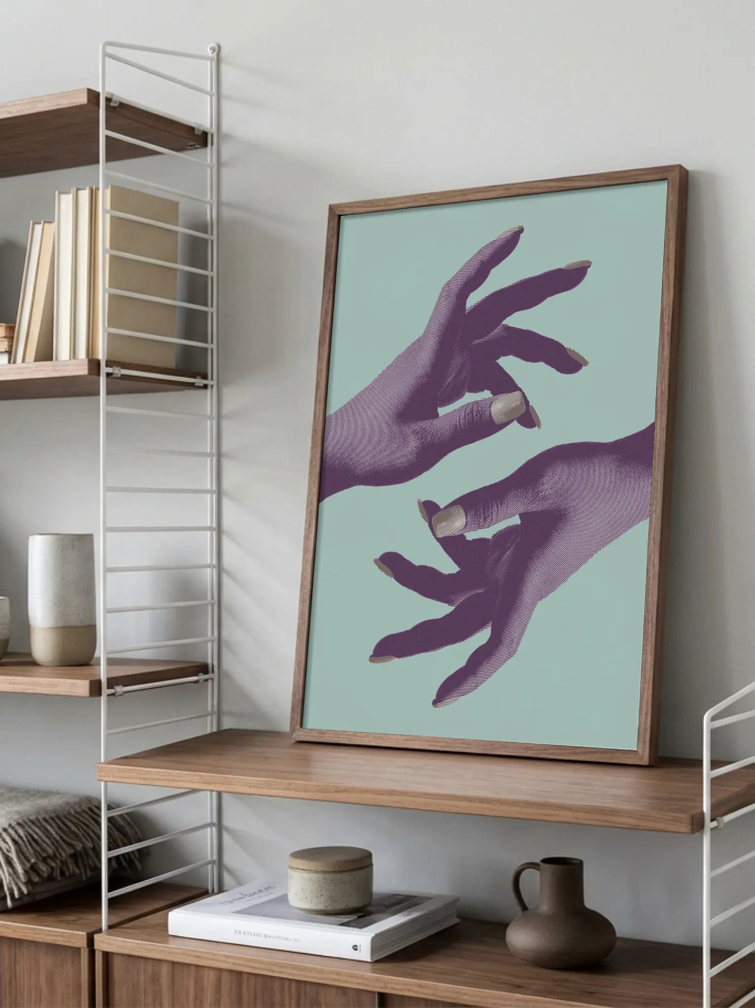 Lilac Hands Poster