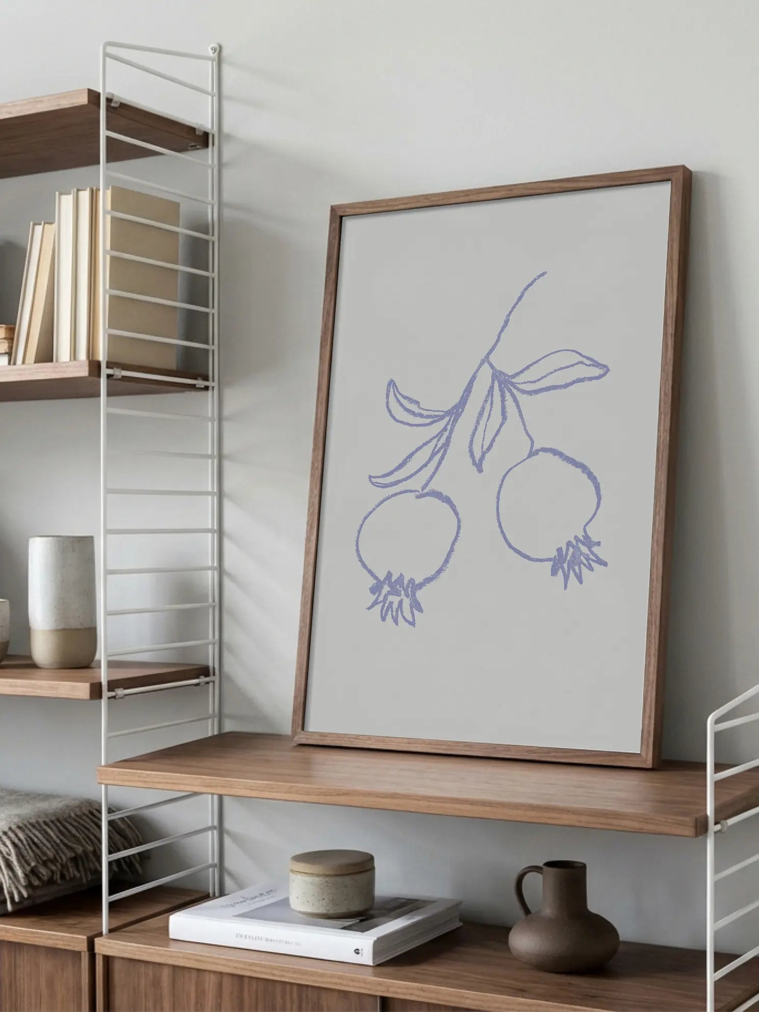 Lilac Pomegranates Poster