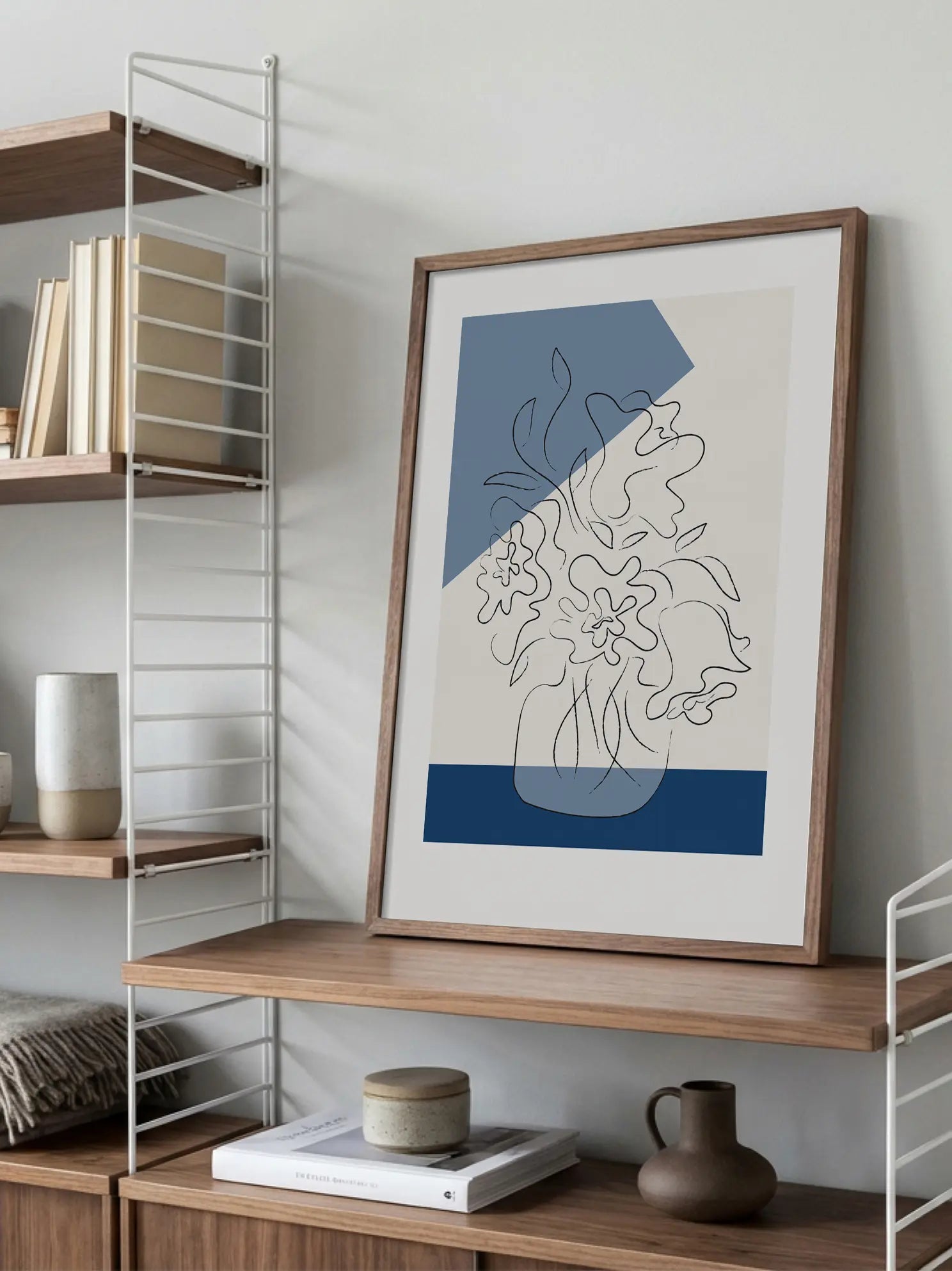 Line Art Bouquet Poster