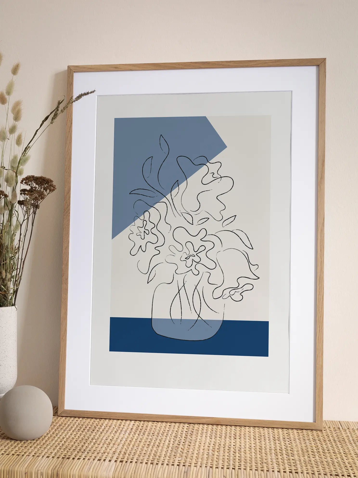 Line Art Bouquet Poster
