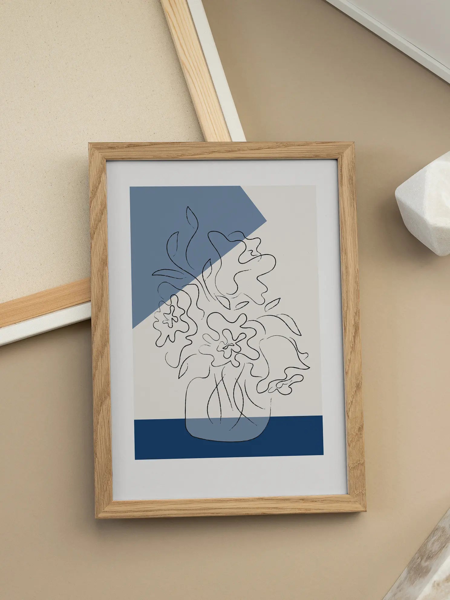 Line Art Bouquet Poster