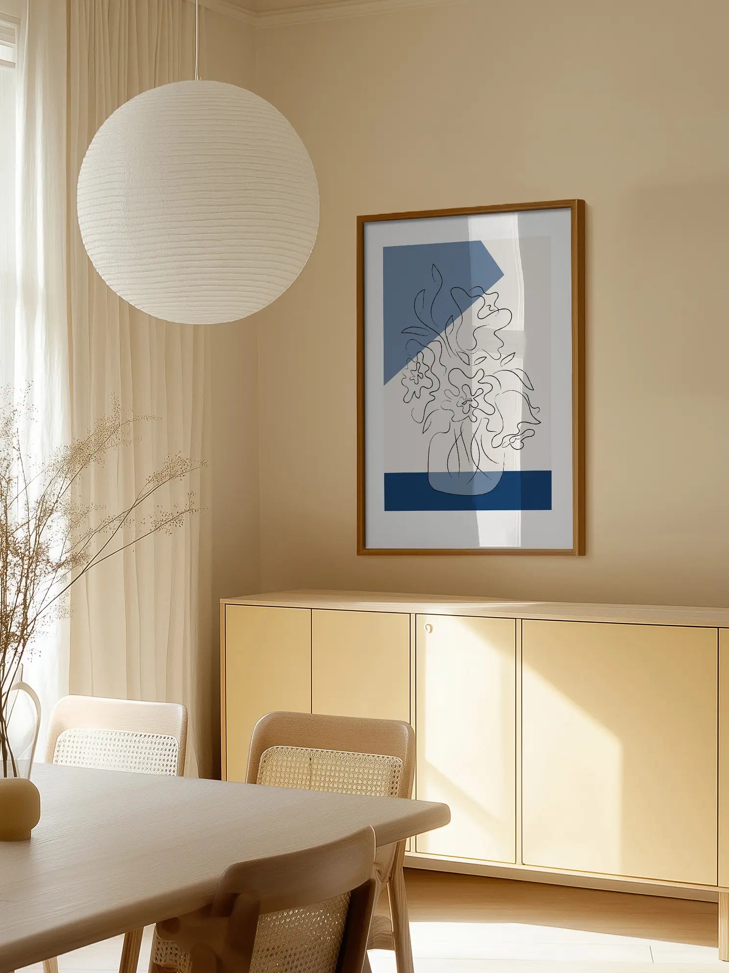 Line Art Bouquet Poster
