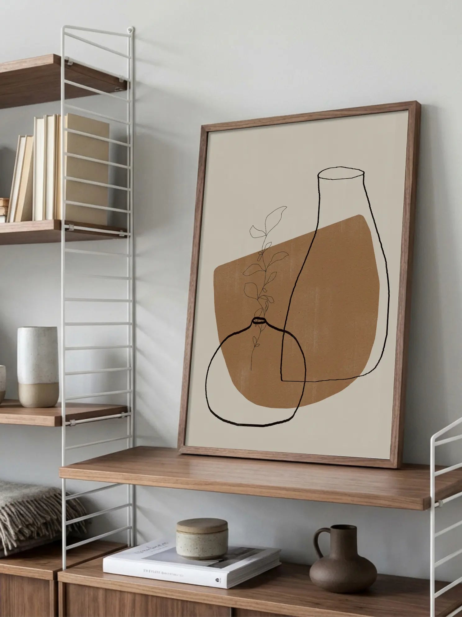 Line Art Vases Poster