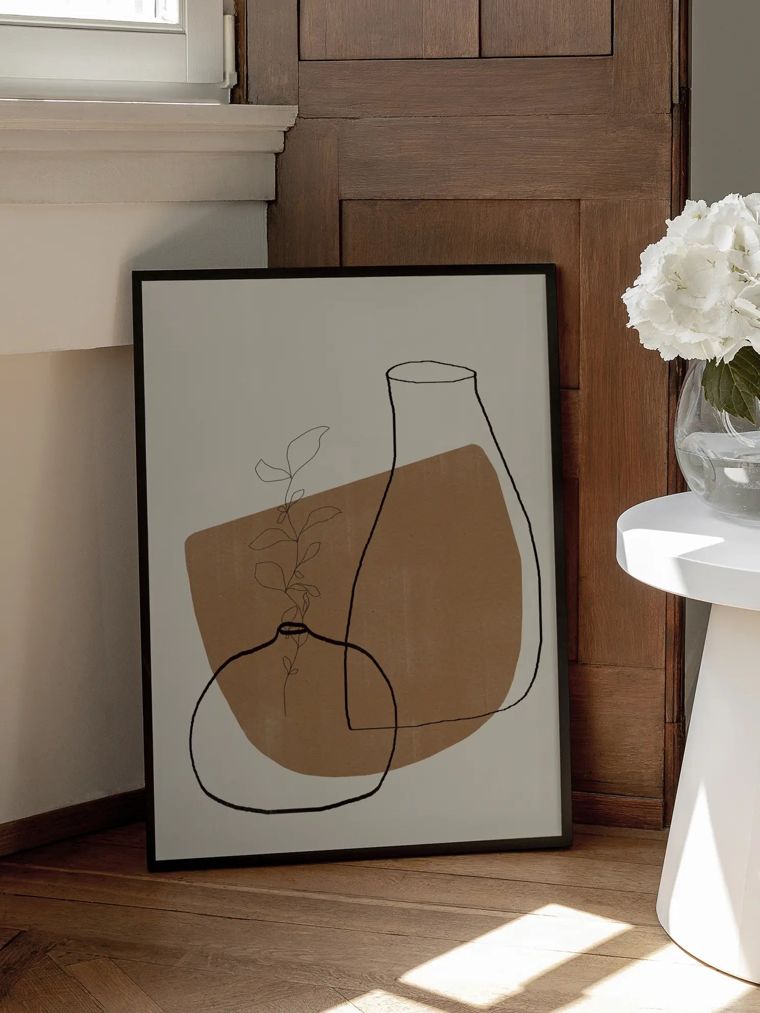 Line Art Vases Poster