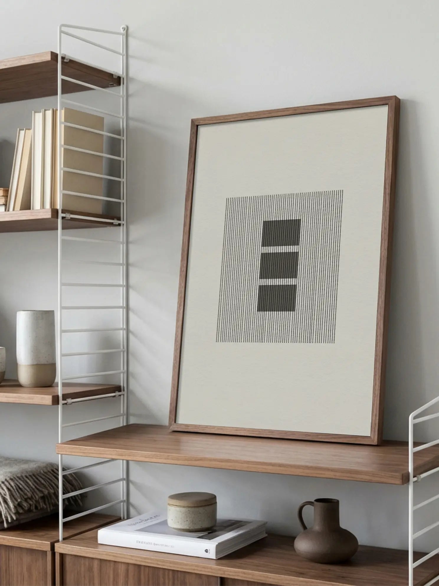 Lines and Blocks Poster