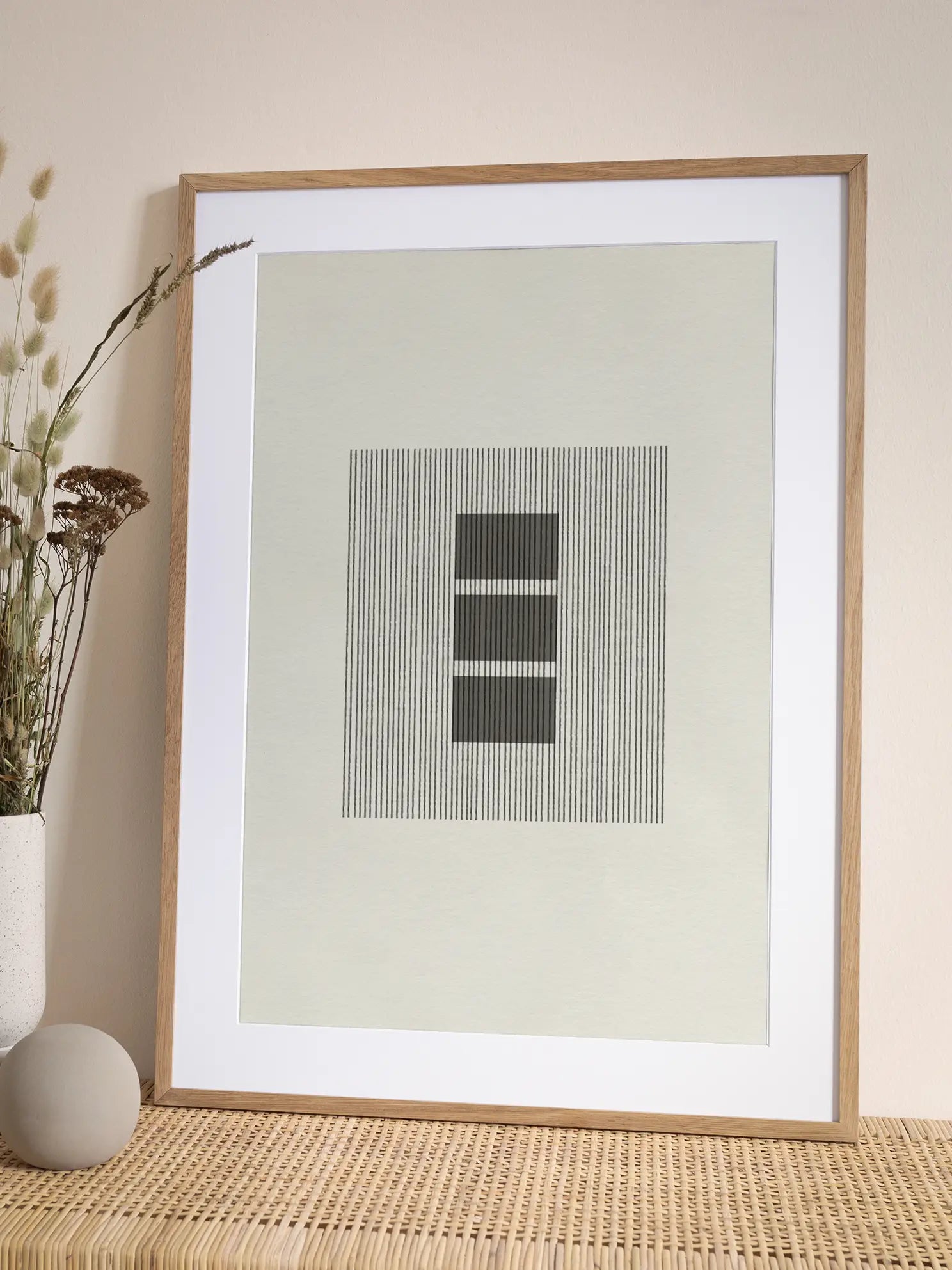 Lines and Blocks Poster