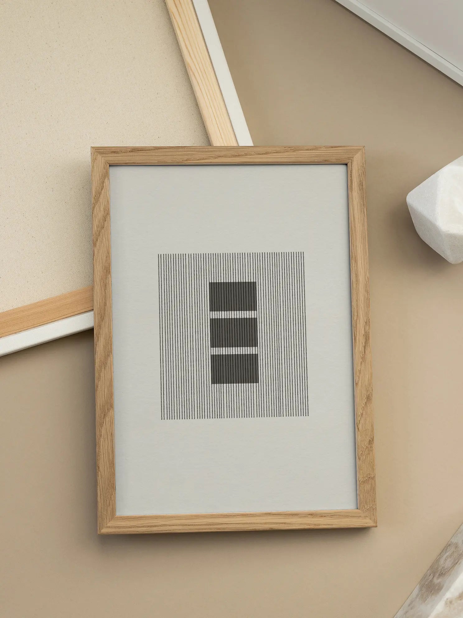Lines and Blocks Poster