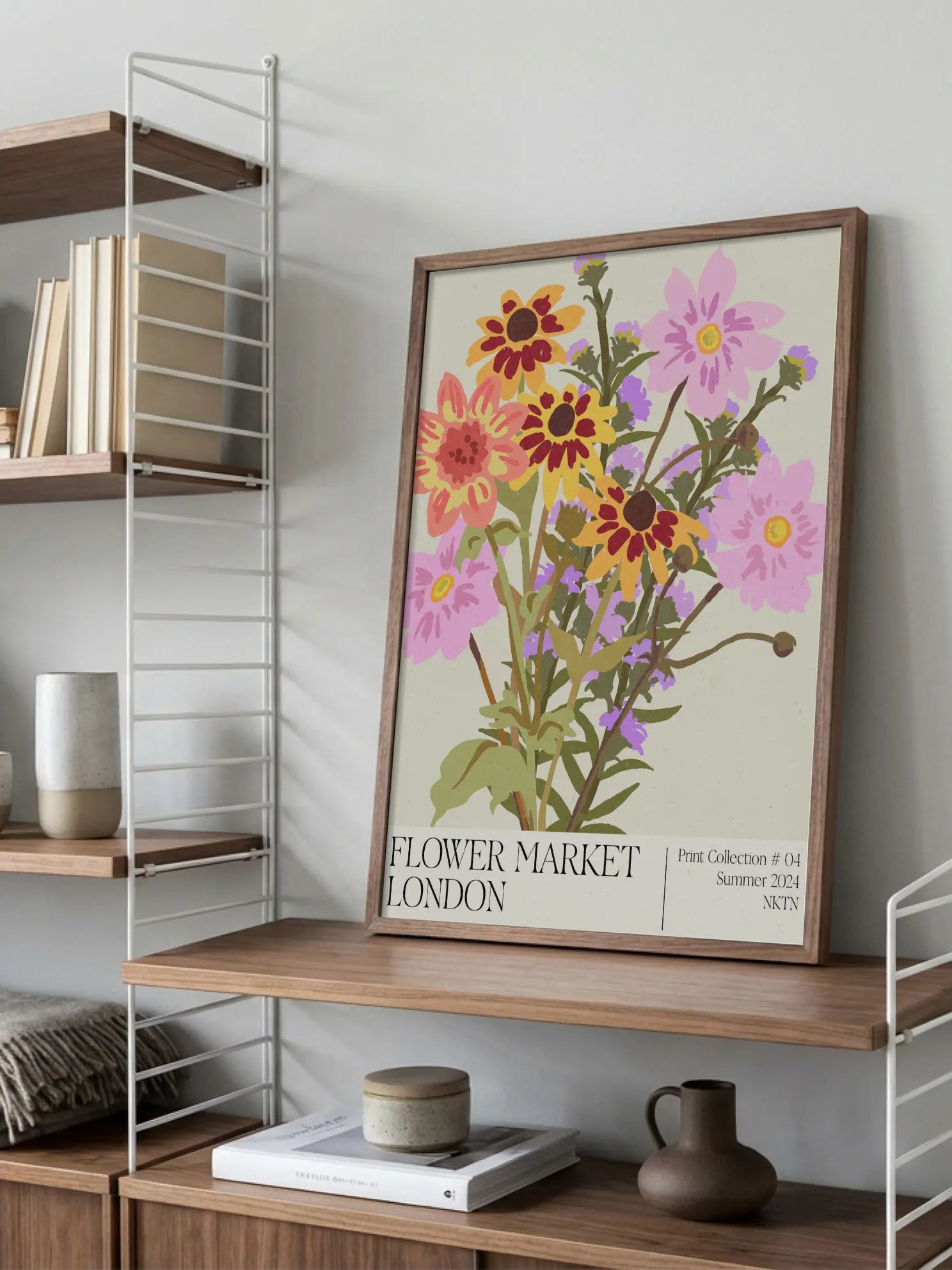 London Flower Market Poster