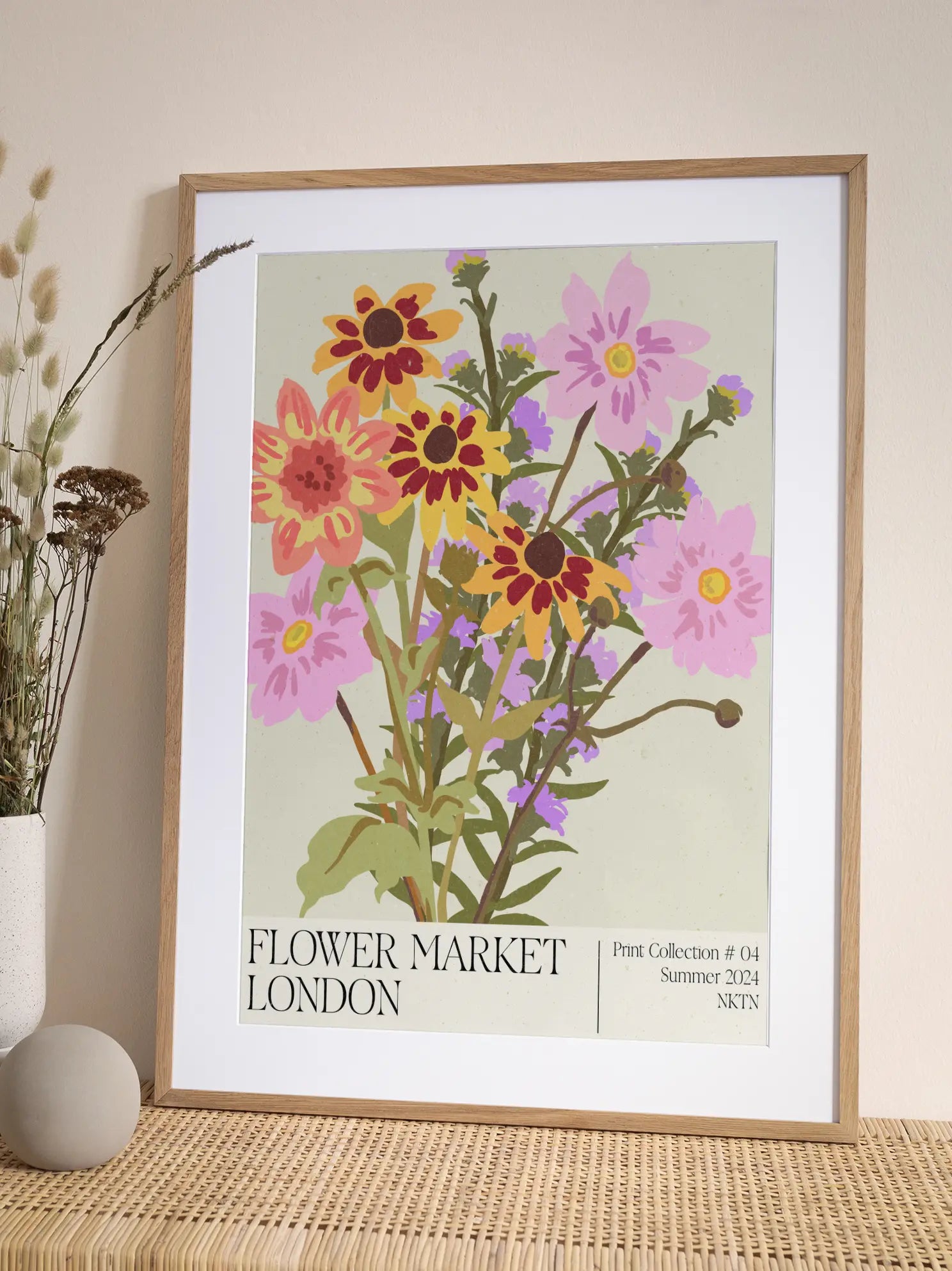 London Flower Market Poster