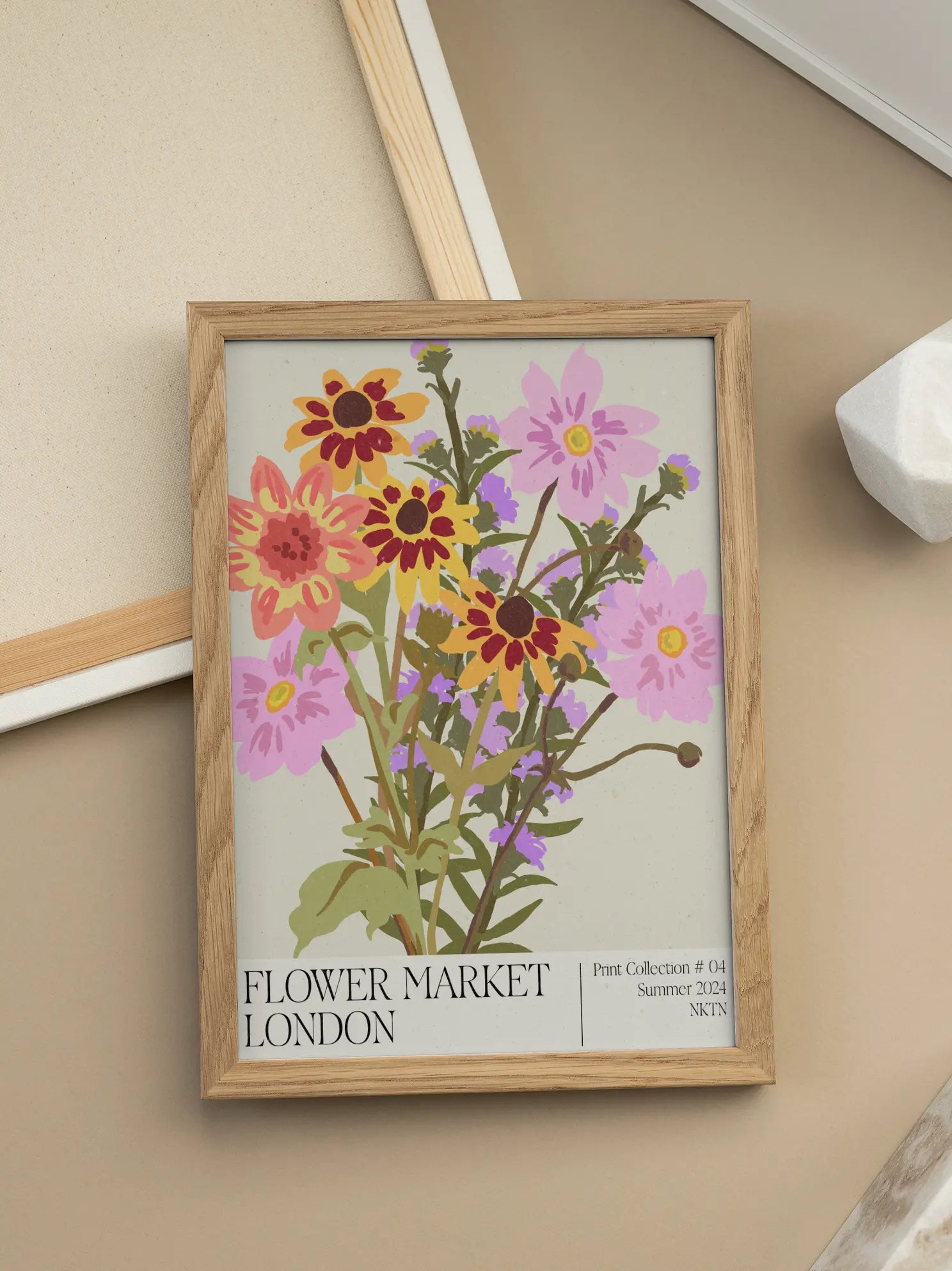 London Flower Market Poster