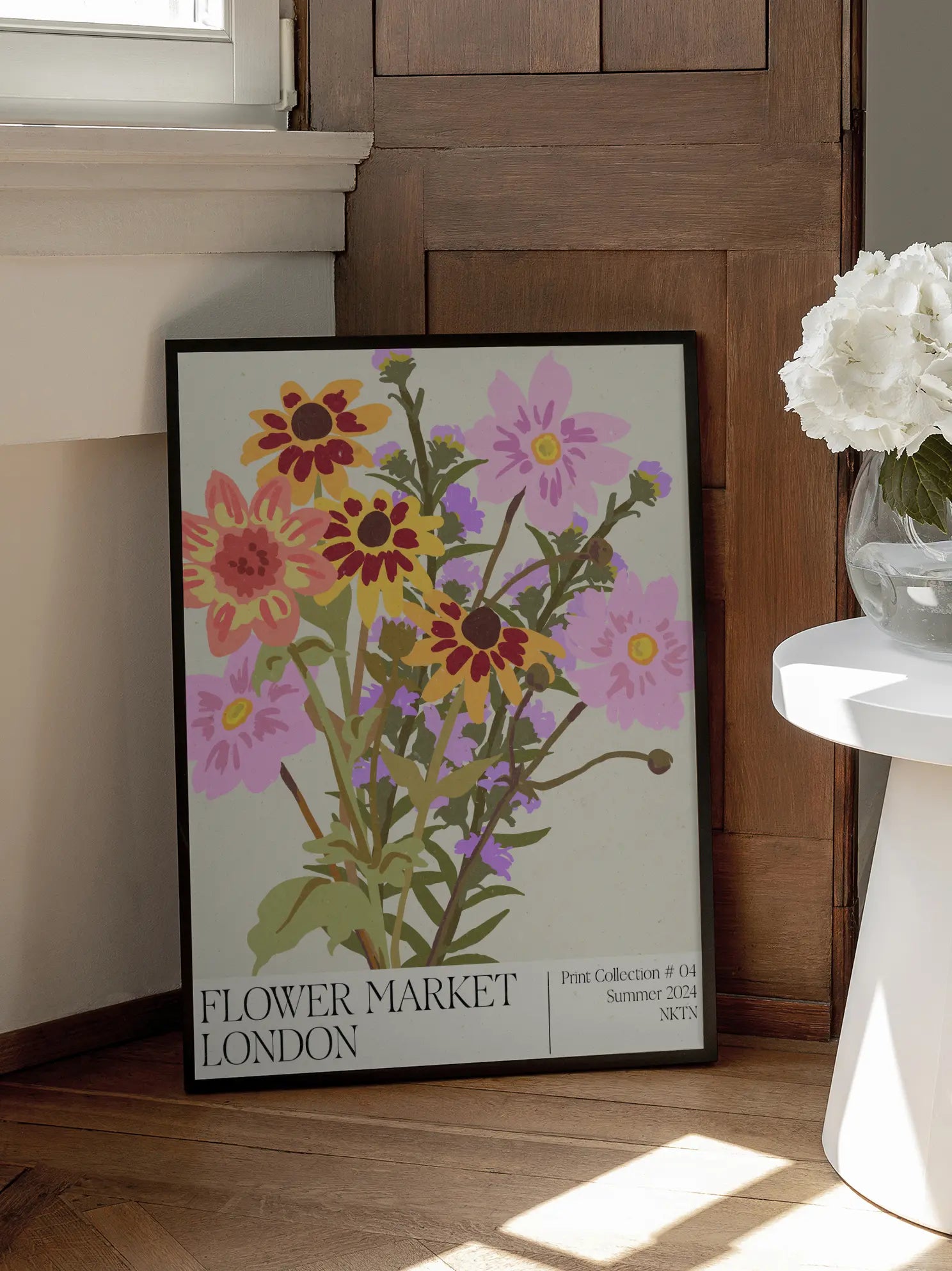 London Flower Market Poster