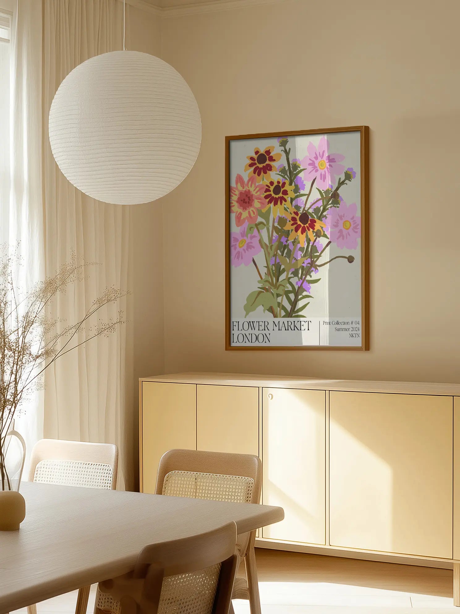 London Flower Market Poster