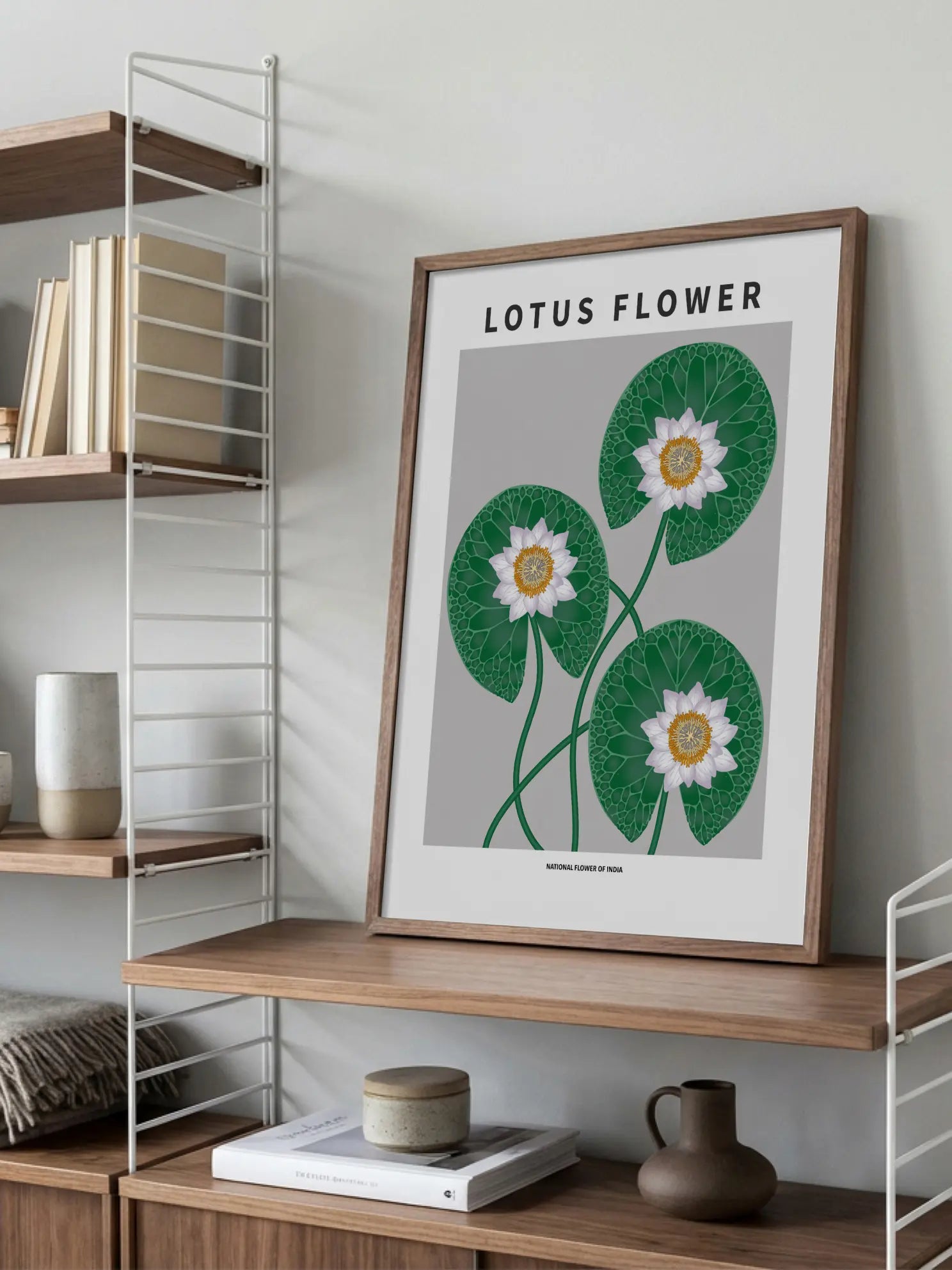 Lotus Flower of India Poster