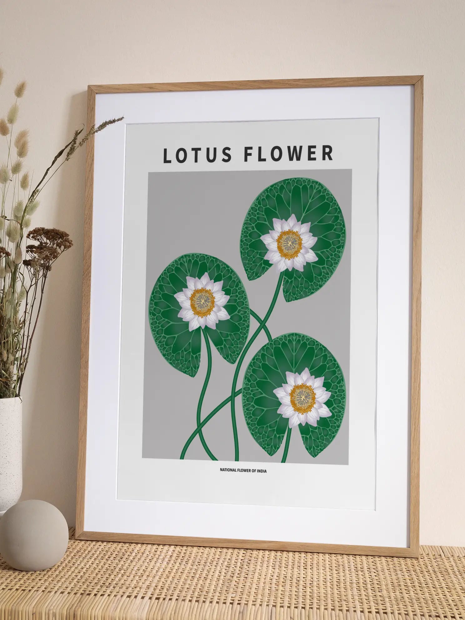 Lotus Flower of India Poster