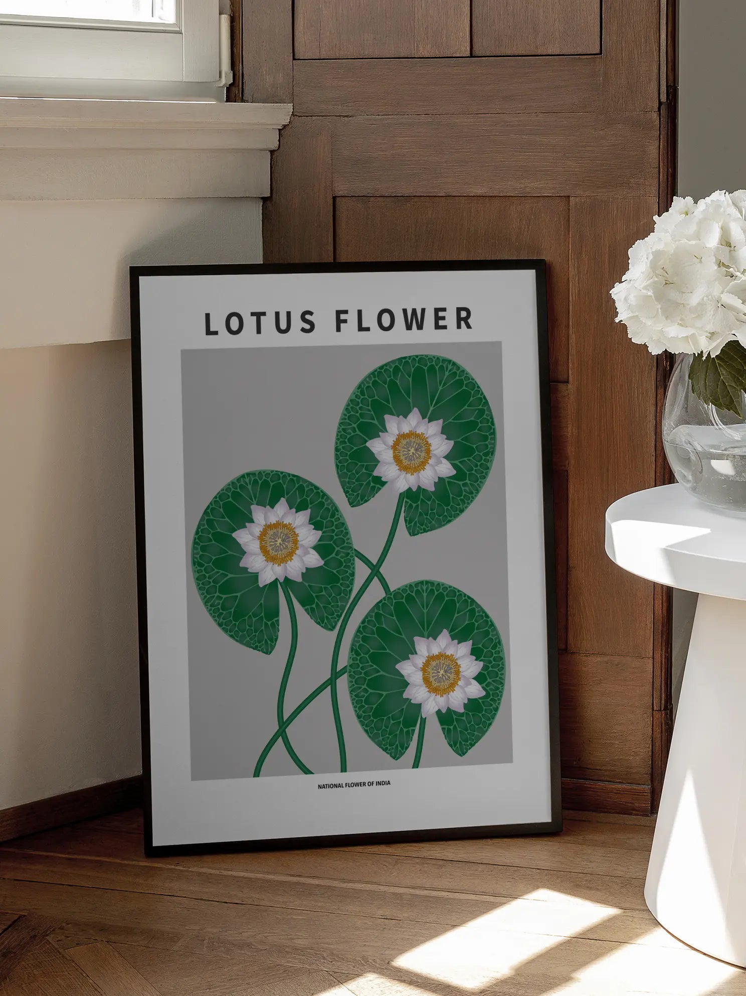 Lotus Flower of India Poster