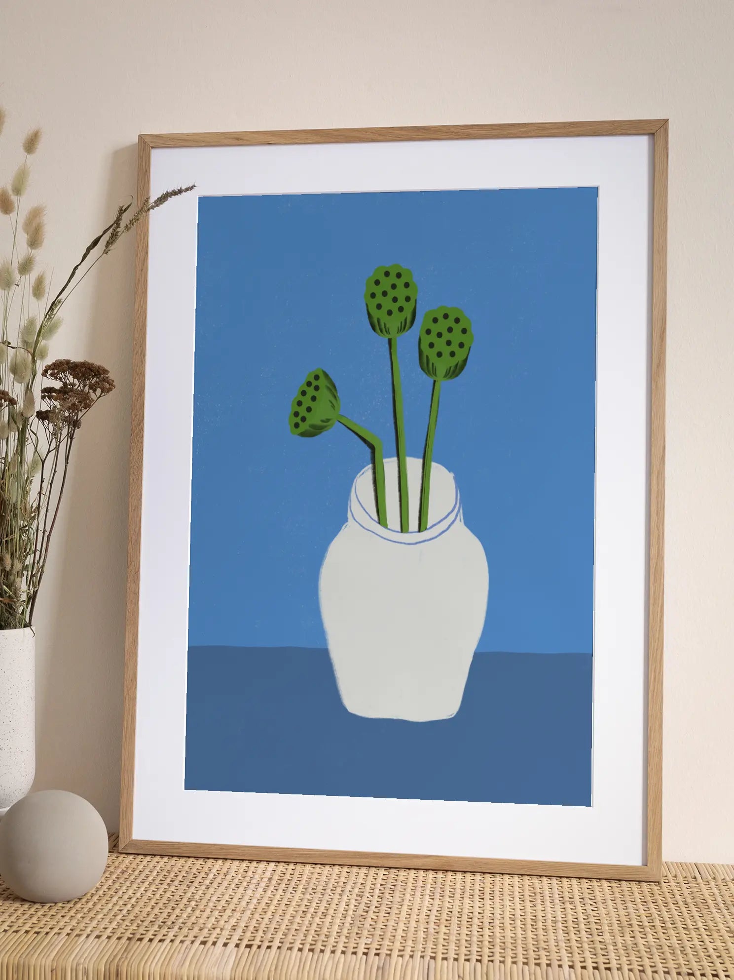 Lotus Still Life Poster