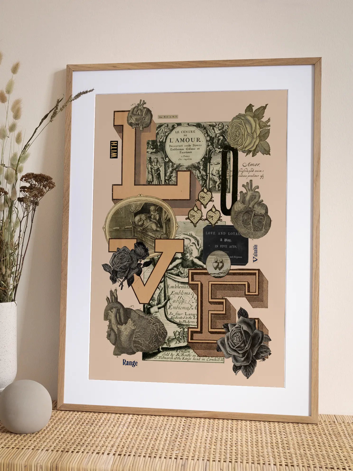 LOVE Collage Poster