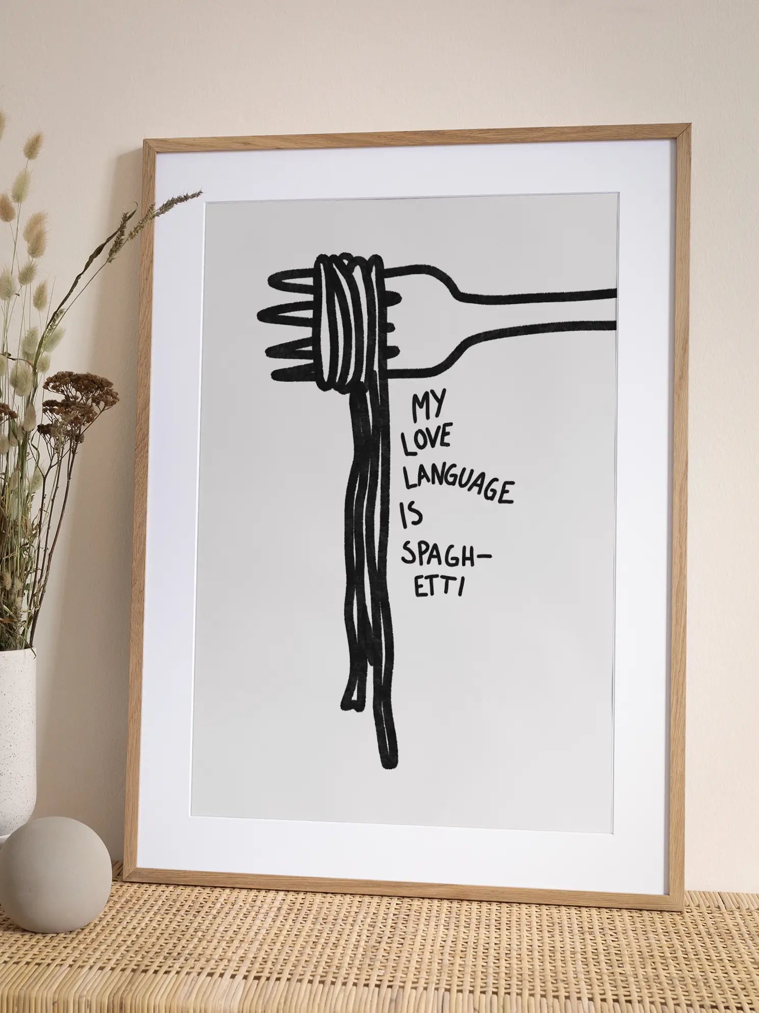 Love Language Spaghetti Poster