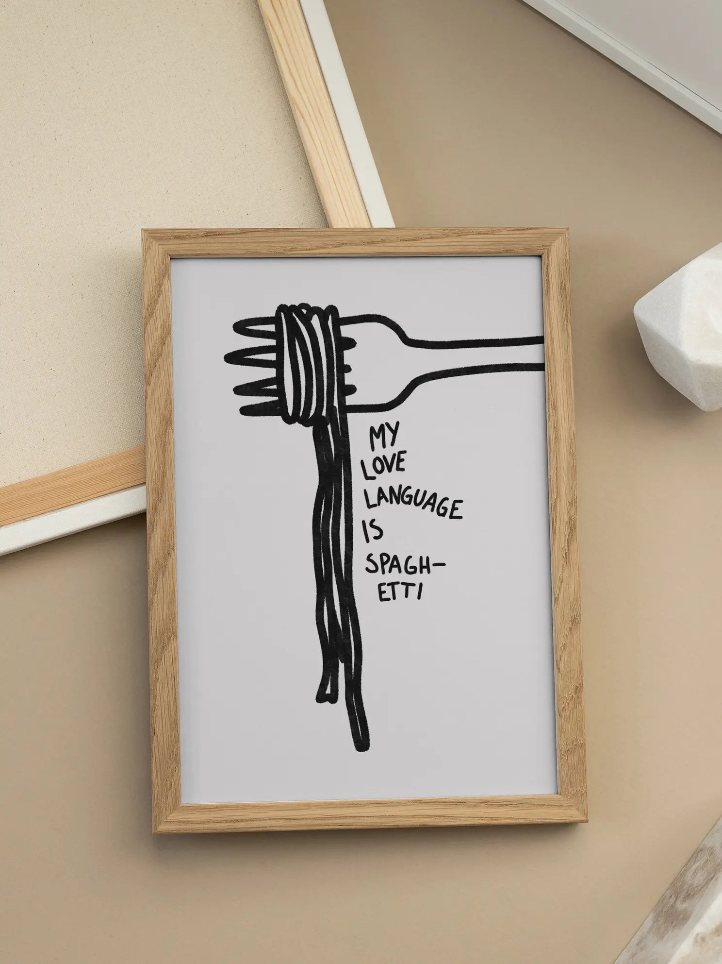 Love Language Spaghetti Poster