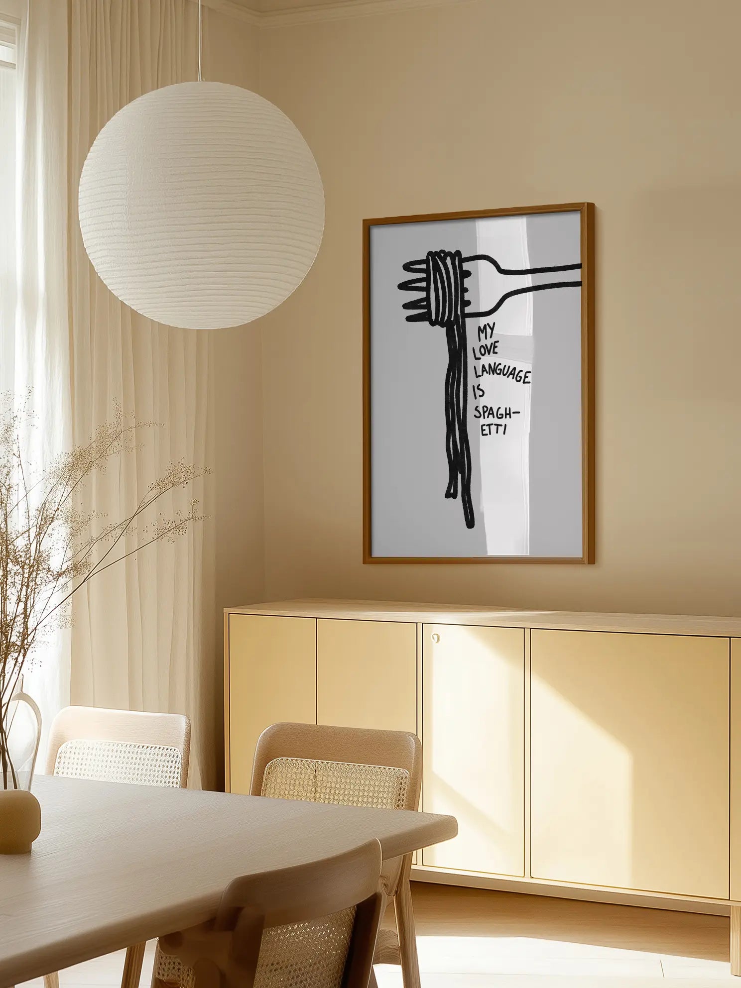 Love Language Spaghetti Poster
