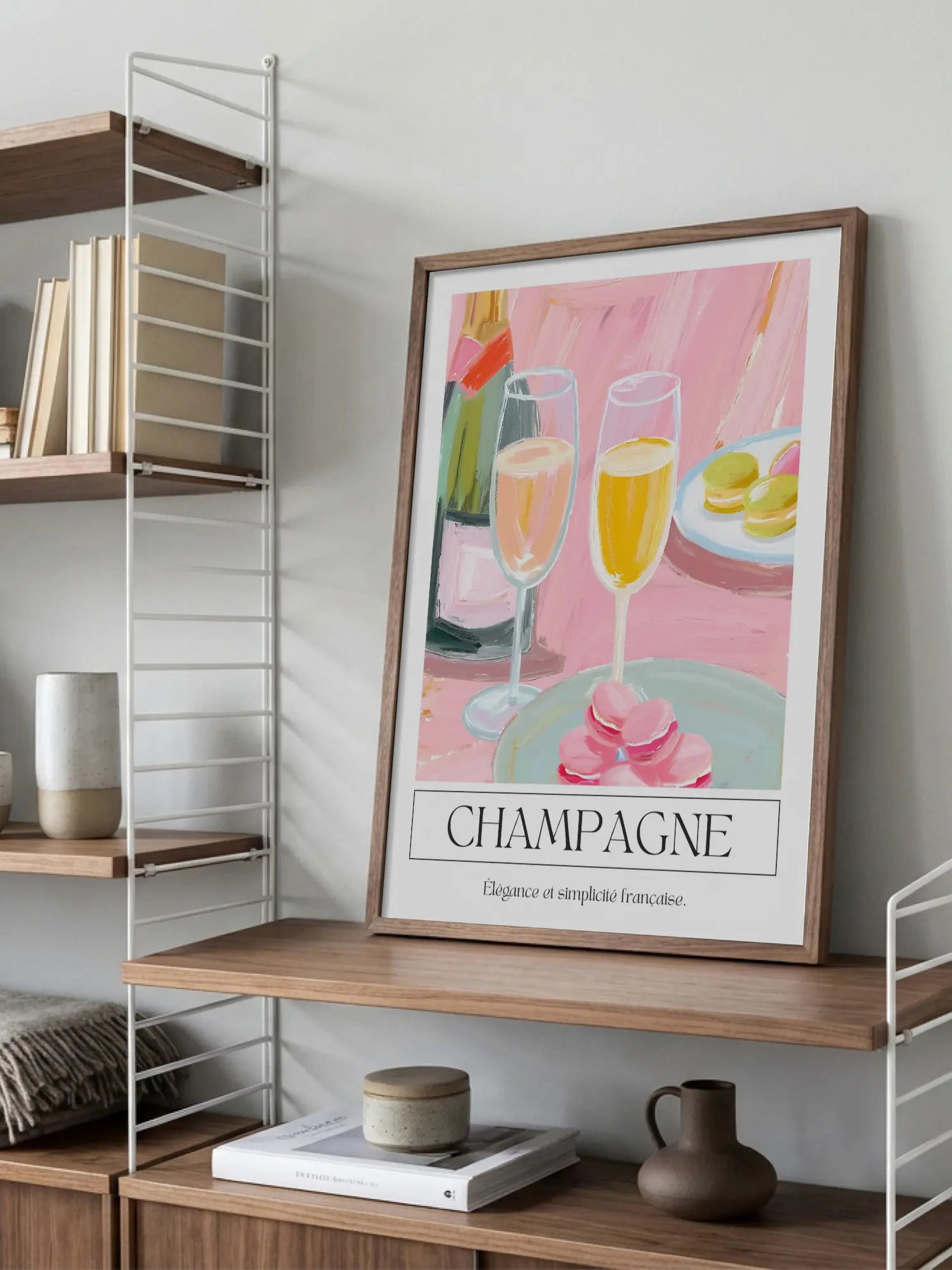 Macarons and Champagne Poster