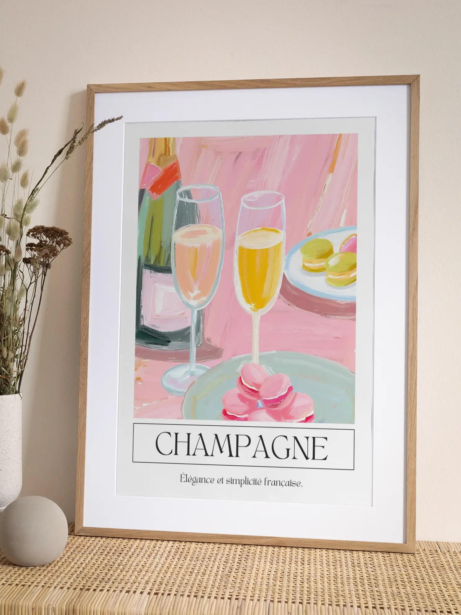 Macarons and Champagne Poster