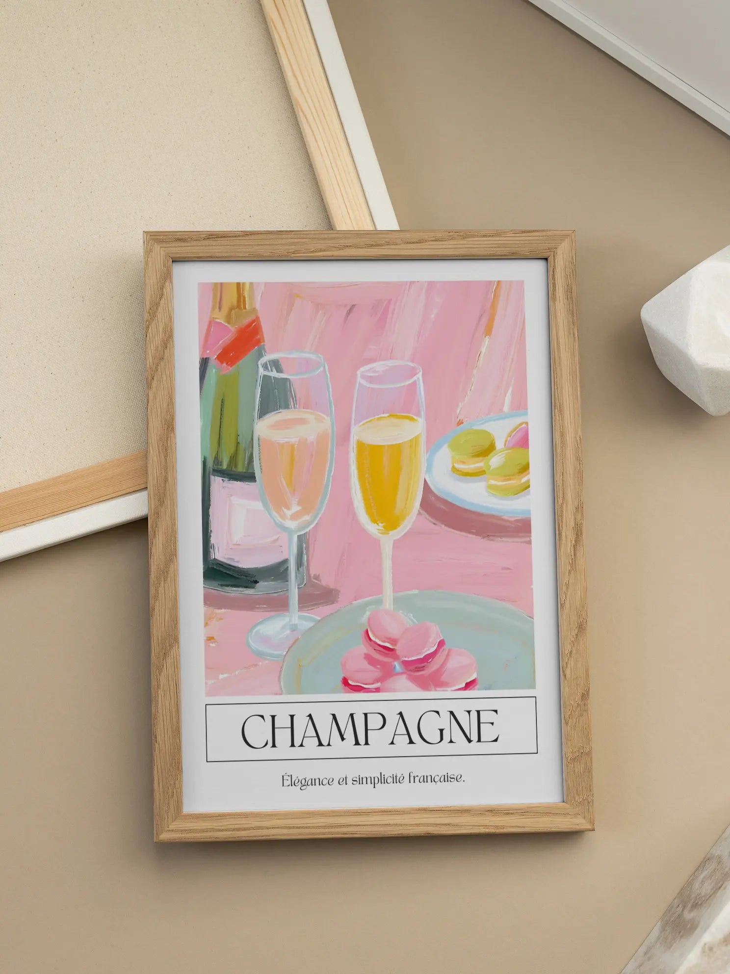 Macarons and Champagne Poster