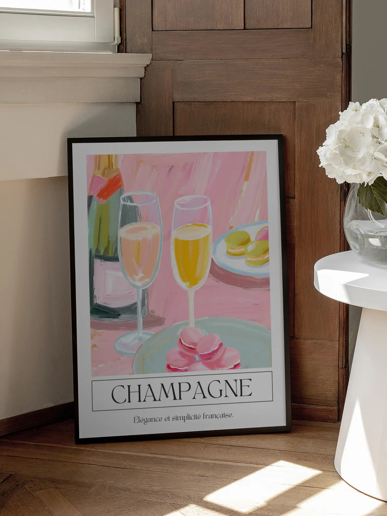 Macarons and Champagne Poster