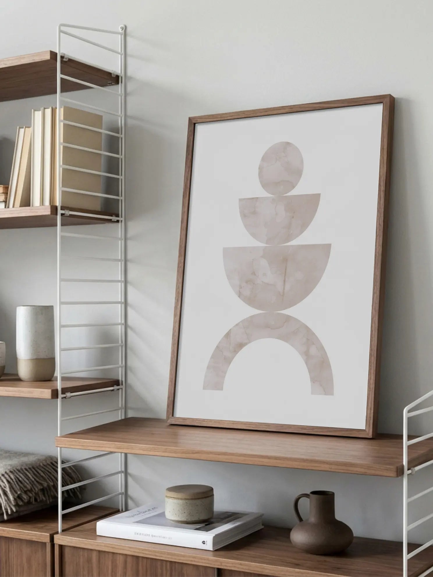 Marble Shapes Minimalisch Poster