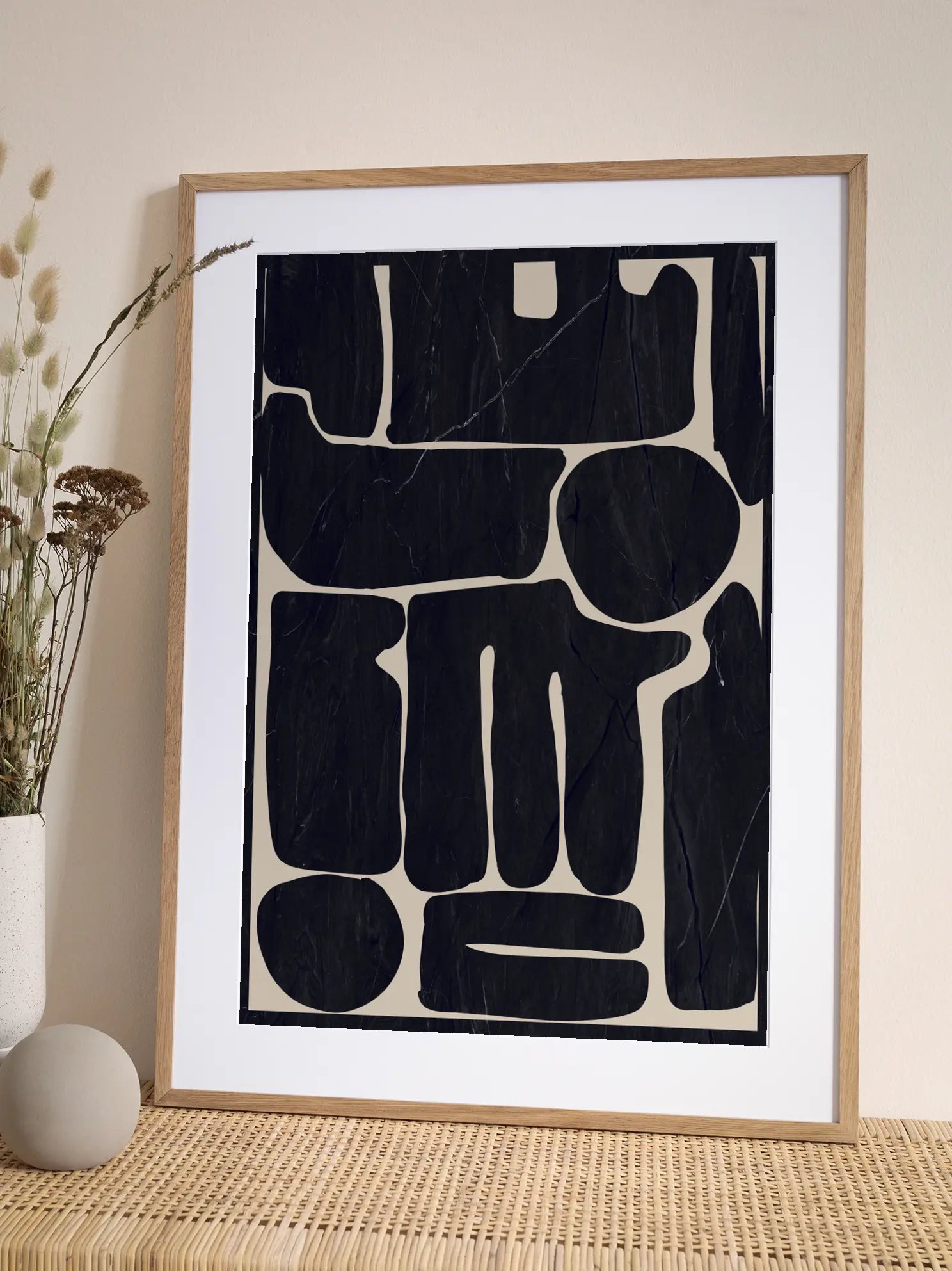 Marble Shapes Poster