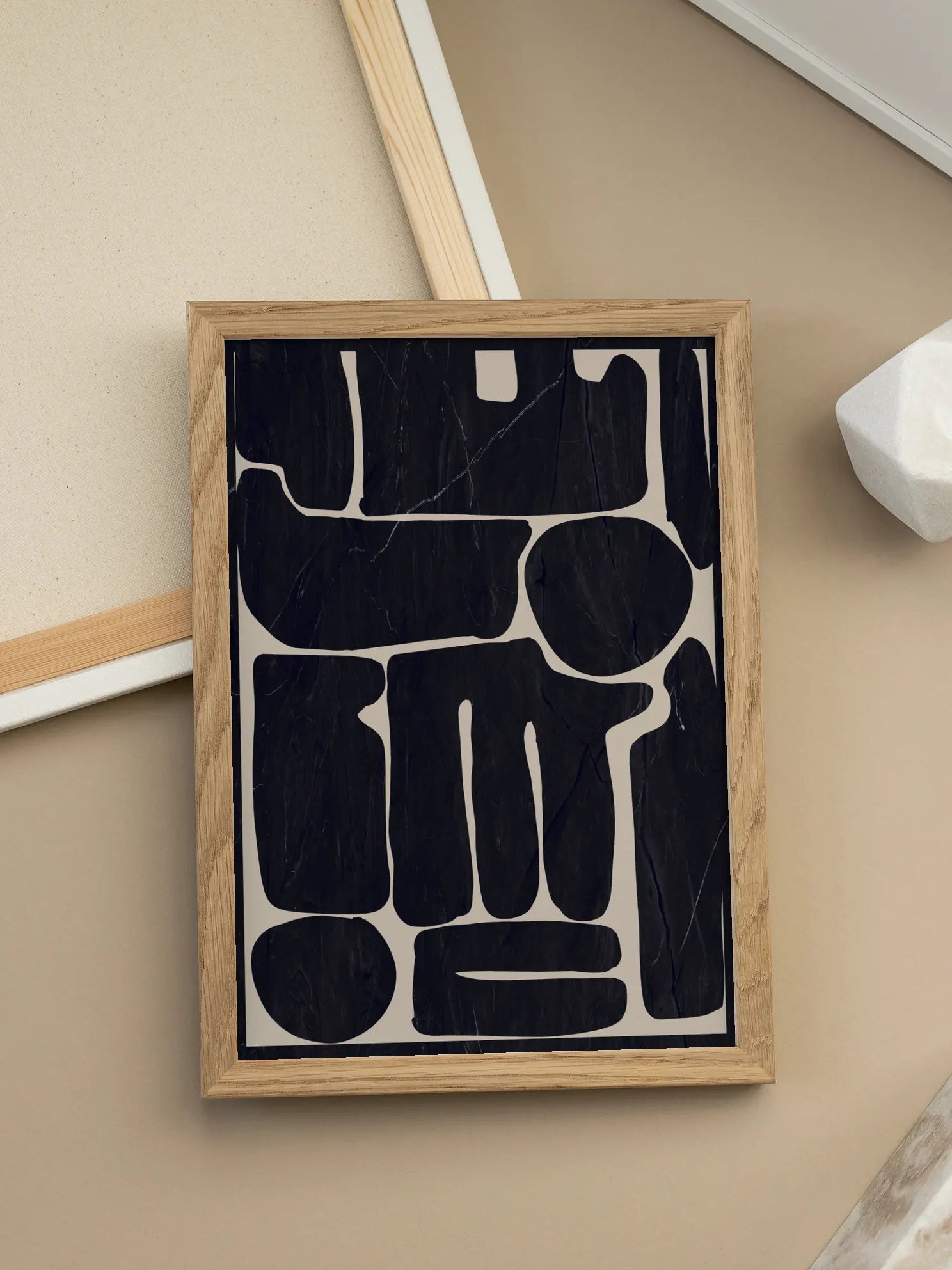 Marble Shapes Poster